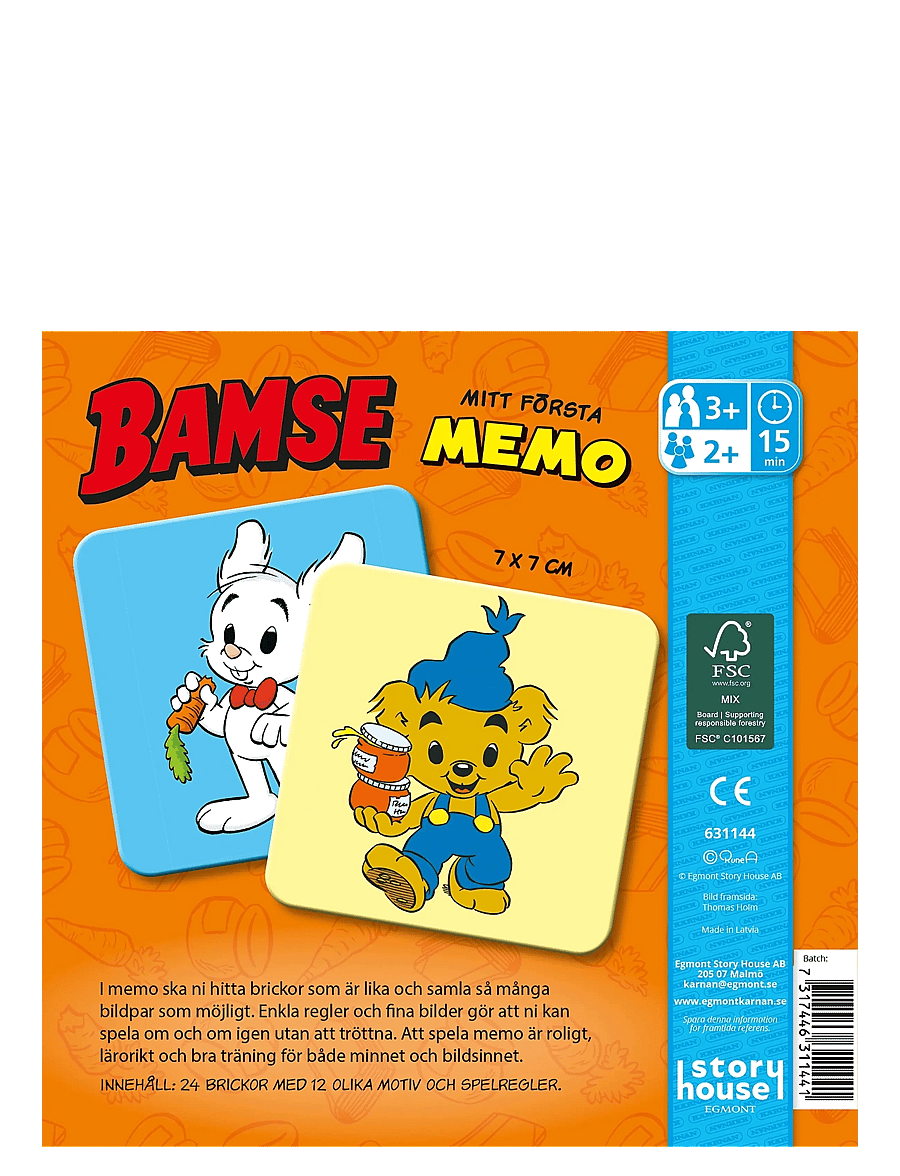 Kärnan - MITT FÖRSTA MEMO BAMSE - memo - multi - 2