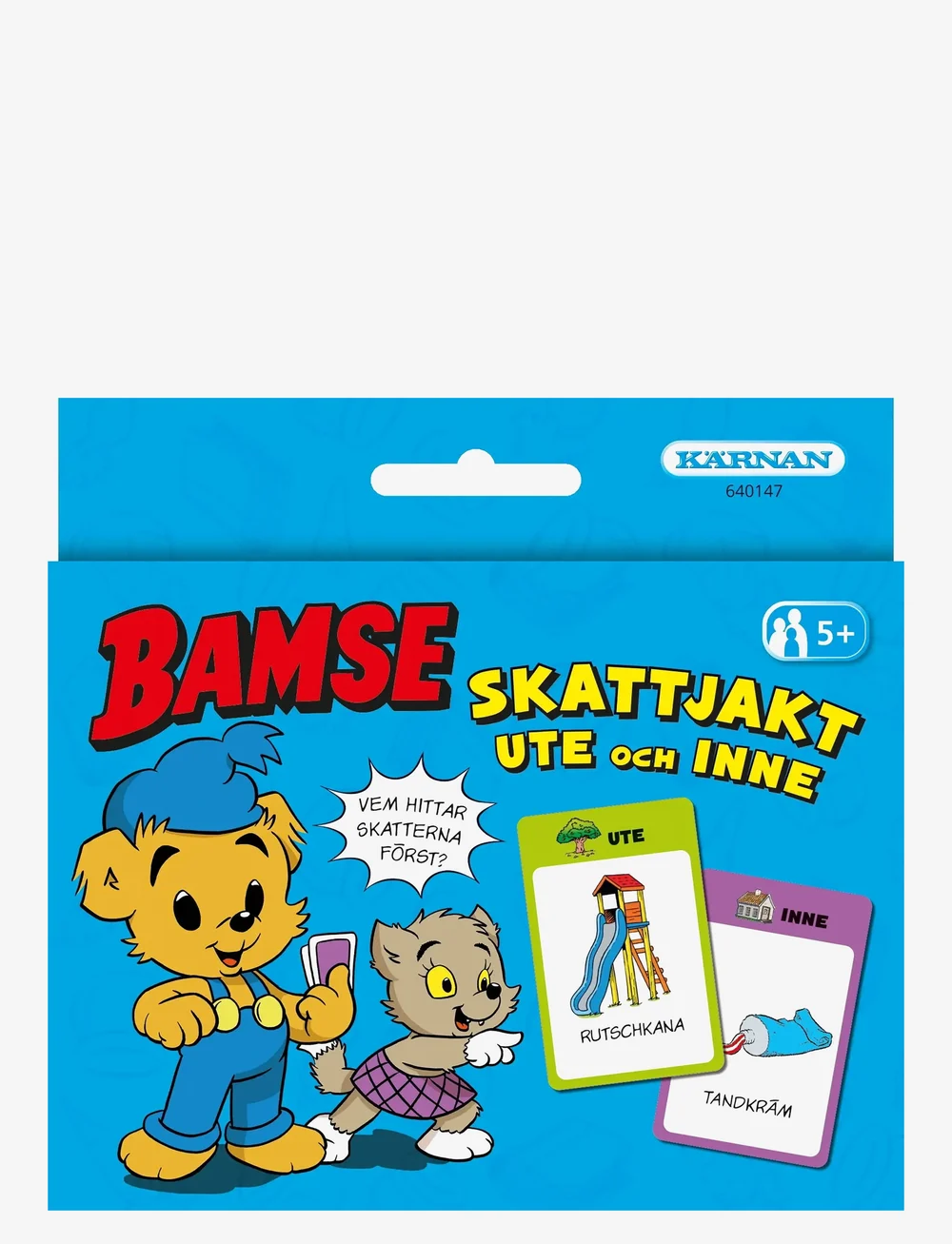 Kärnan - KORTSPEL BAMSE SKATTJAKT UTE OCH INNE - aktiva spel - blue - 0