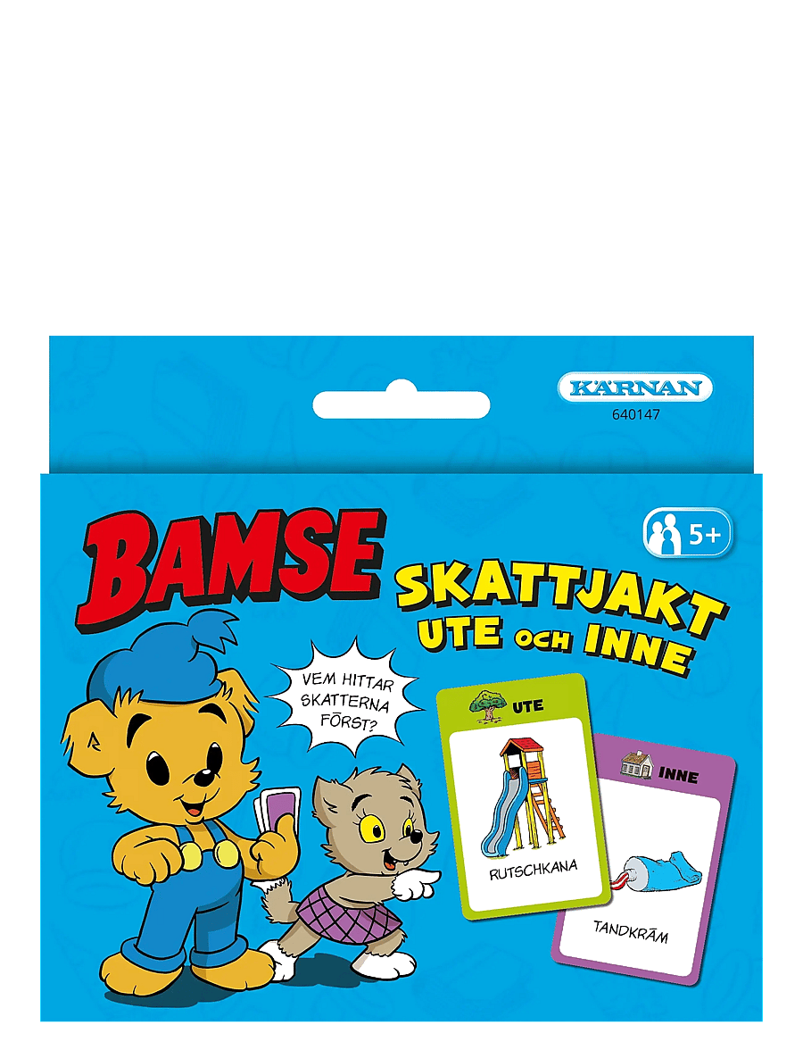 Kärnan - KORTSPEL BAMSE SKATTJAKT UTE OCH INNE - hreyfispil - blue - 0