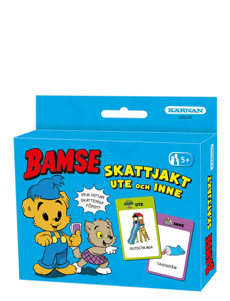 Kärnan - KORTSPEL BAMSE SKATTJAKT UTE OCH INNE - hreyfispil - blue - 1