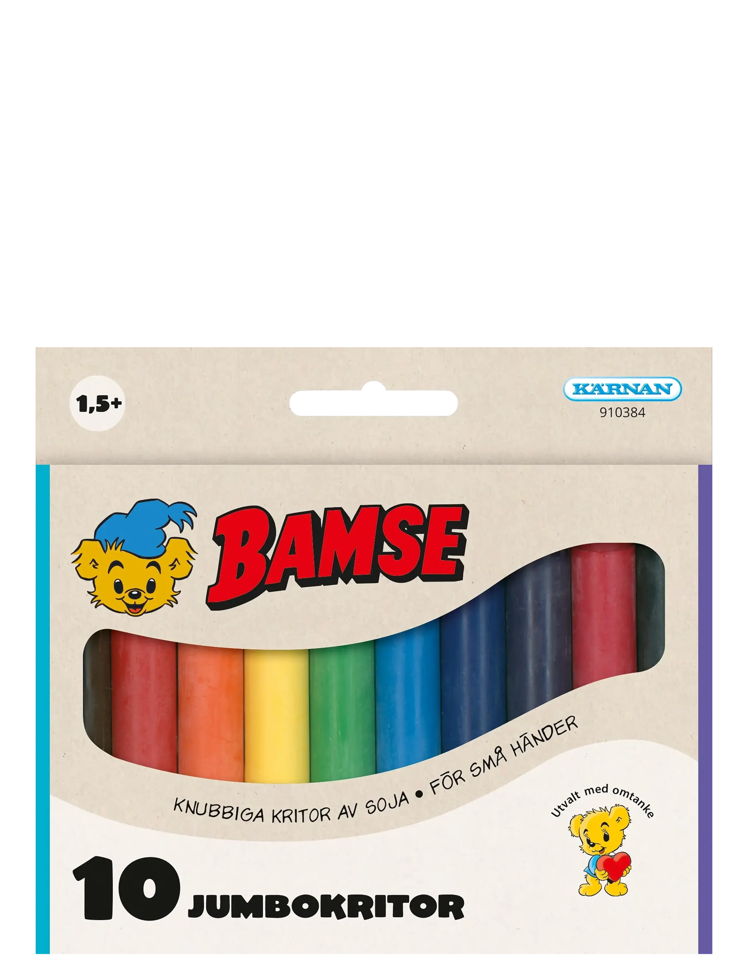 Kärnan BAMSE JUMBOKRITOR - Rita & Pyssla - BEIGE / multi