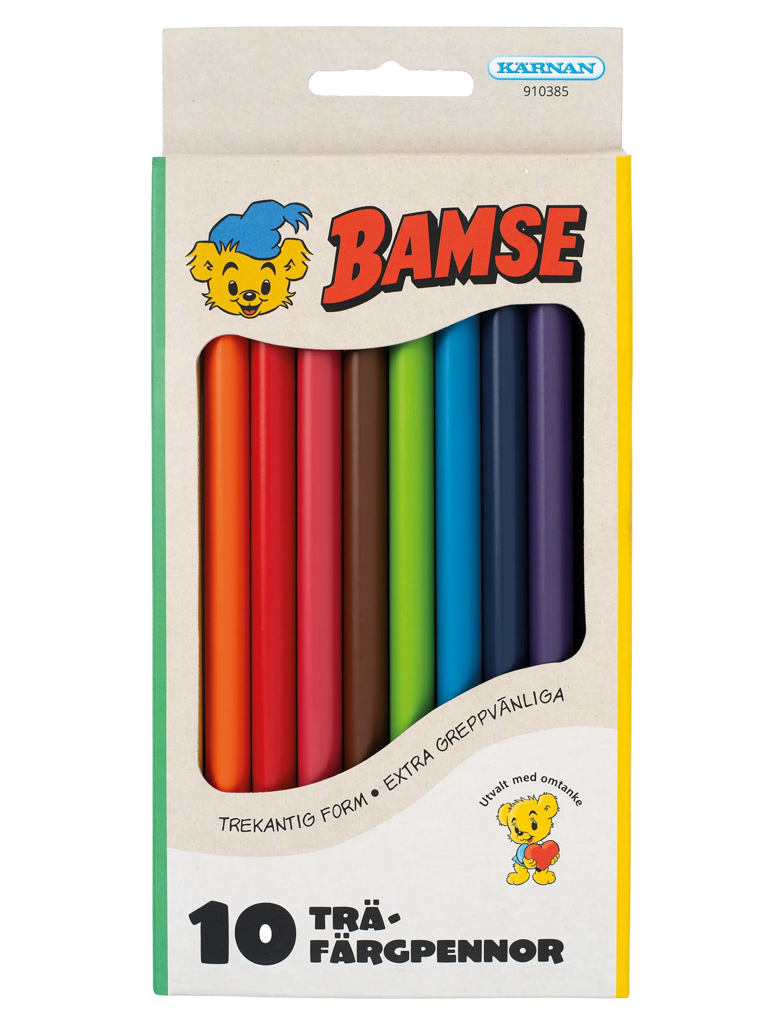 Kärnan BAMSE TRÄFÄRGPENNOR - Rita & Pyssla - BEIGE / multi