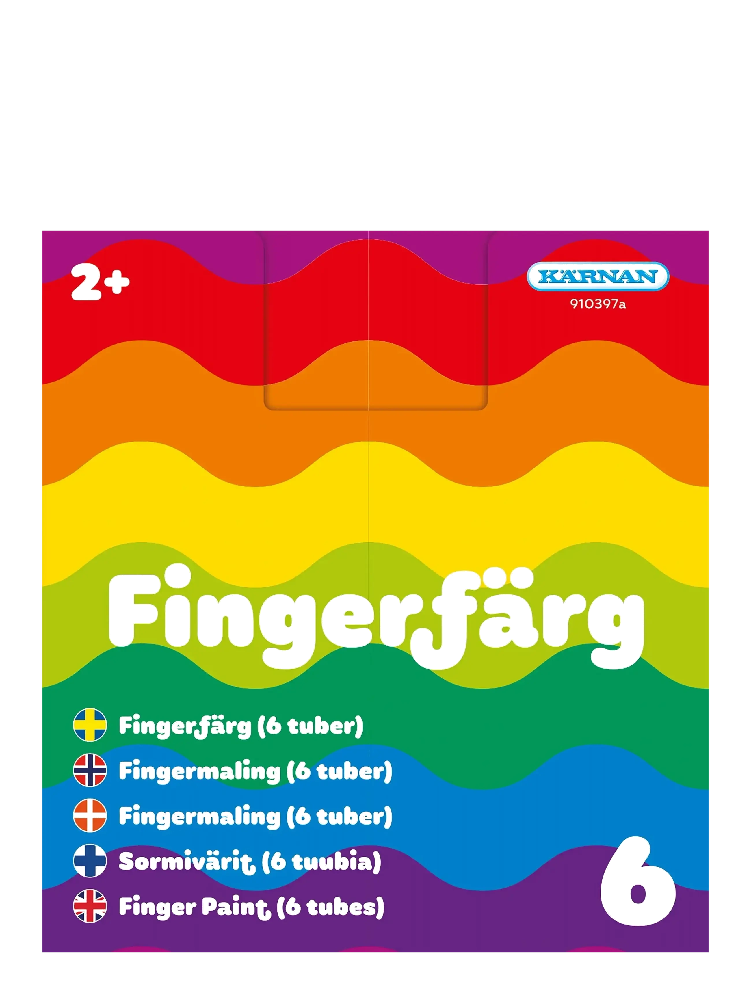 Kärnan FINGERFÄRG 6 TUBER - Kärnan - MULTI / multi