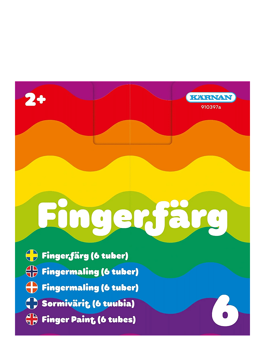 Kärnan - FINGERFÄRG 6 TUBER - färg - multi - 0
