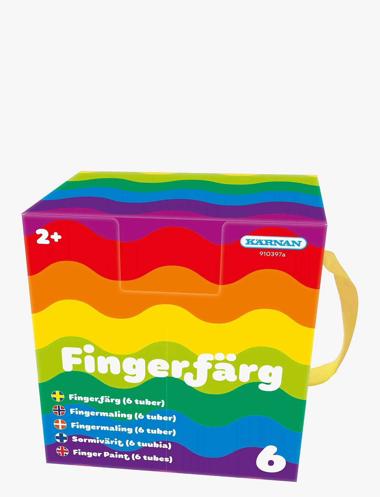 Kärnan - FINGERFÄRG 6 TUBER - färg - multi - 1
