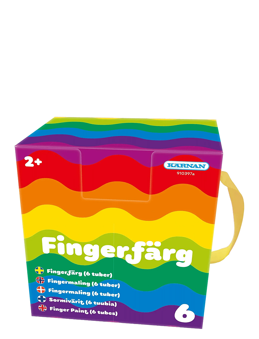 Kärnan - FINGERFÄRG 6 TUBER - färg - multi - 1