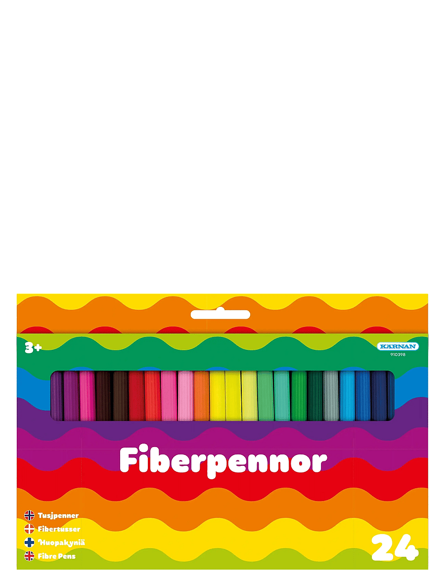 Kärnan - FIBERPENNOR 24-PACK - pennor - multi - 0