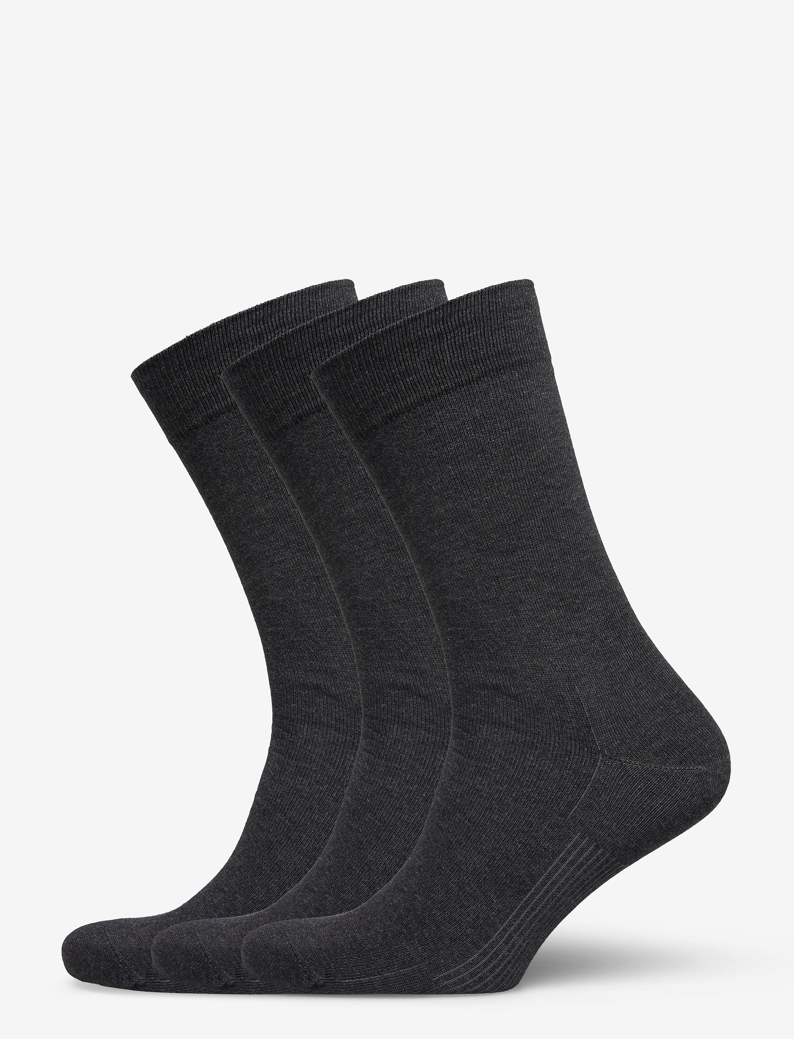Egtved Egtved socks cotton 3-pack - Aluspesu - MöRKGRå ME / grey