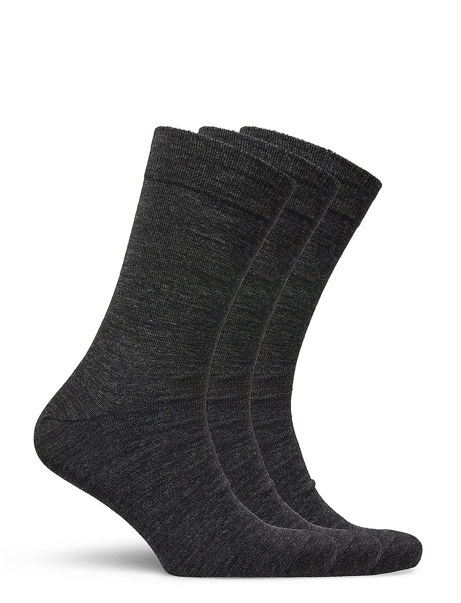 Egtved - Egtved twin socks 3-pack - tennissocken - mörkgrå me - 1