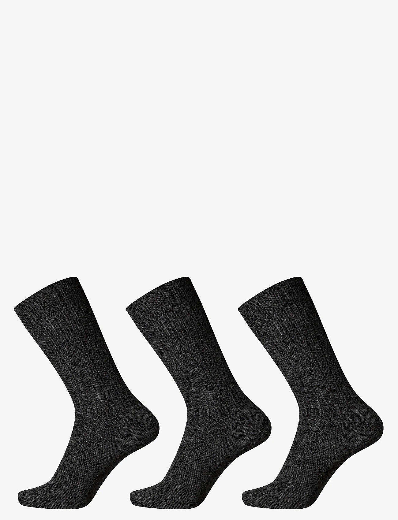 Egtved - Egtved Broad rib wool 3-pack - crew-socken - black - 0