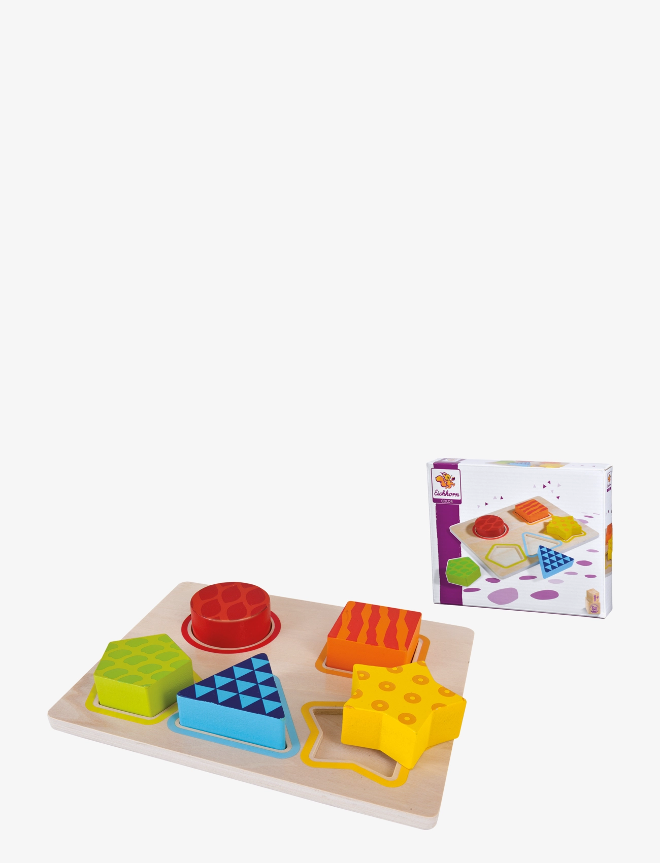 Eichhorn - Eichhorn Sortering Av Puslespill I Tre - multi coloured - 2