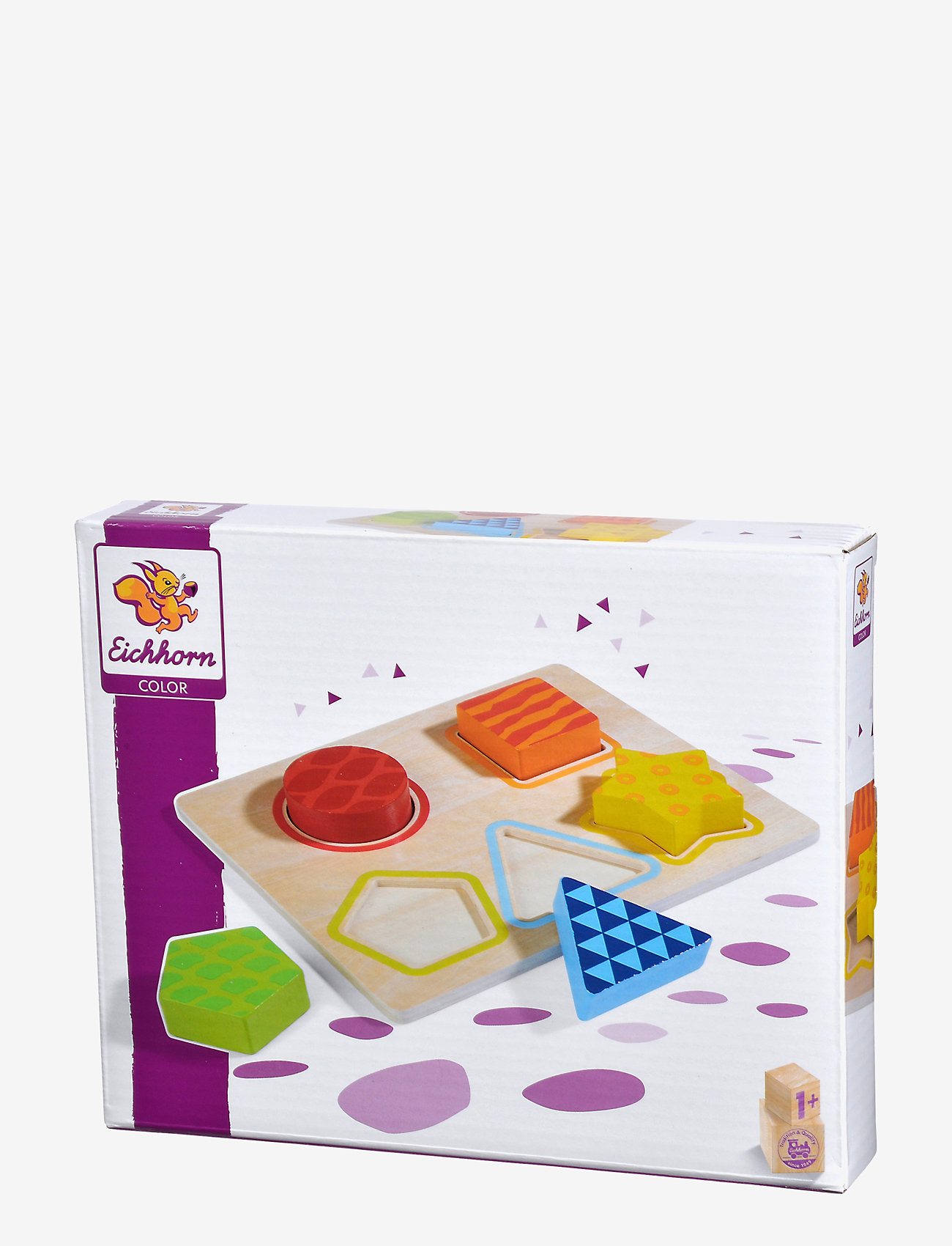 Eichhorn - Eichhorn Sorteringspussel i trä - multi coloured - 3