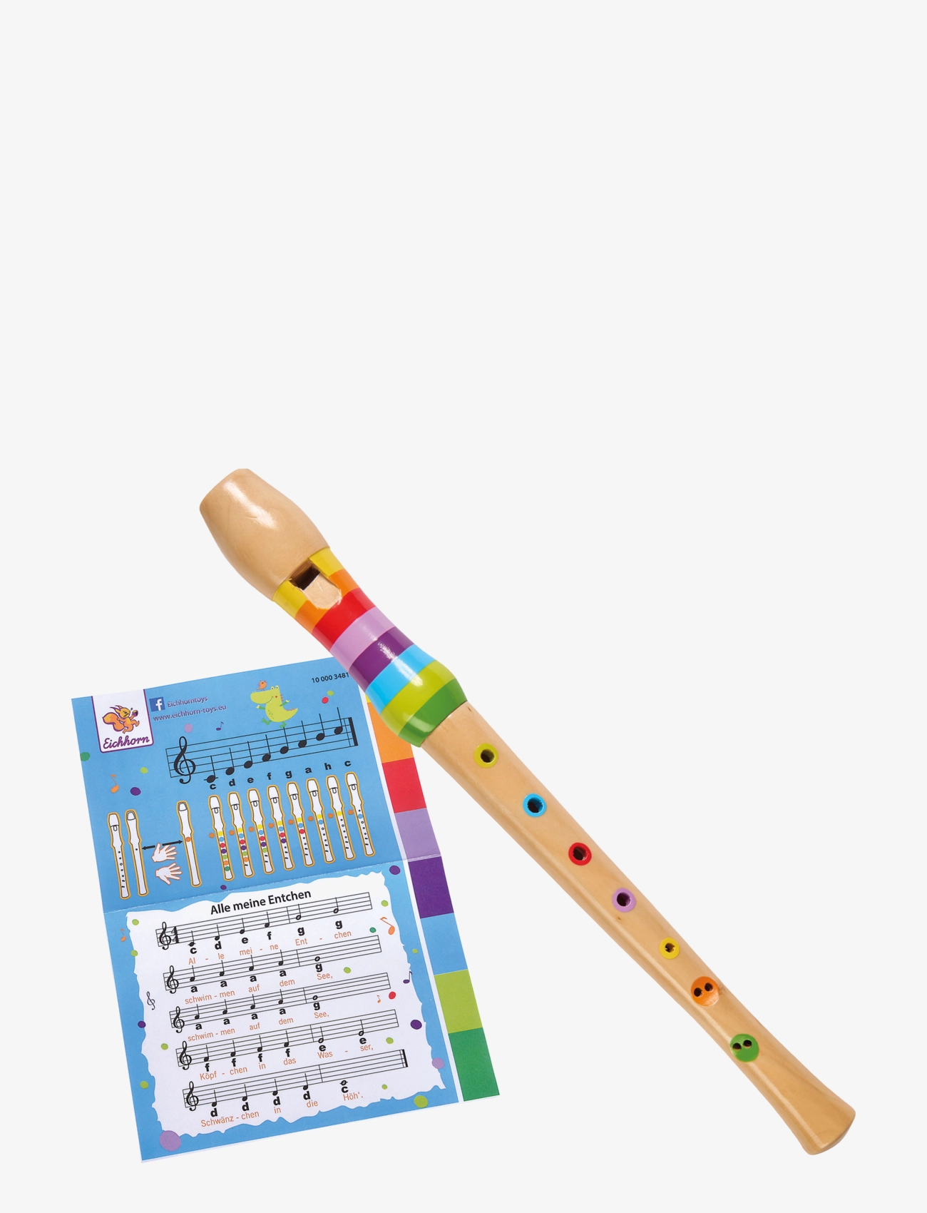 Eichhorn Eichhorn - Music Wooden-Flute, 32cm, One Size, Multi/patterned, Legetøj > Musical Instruments, Børn
