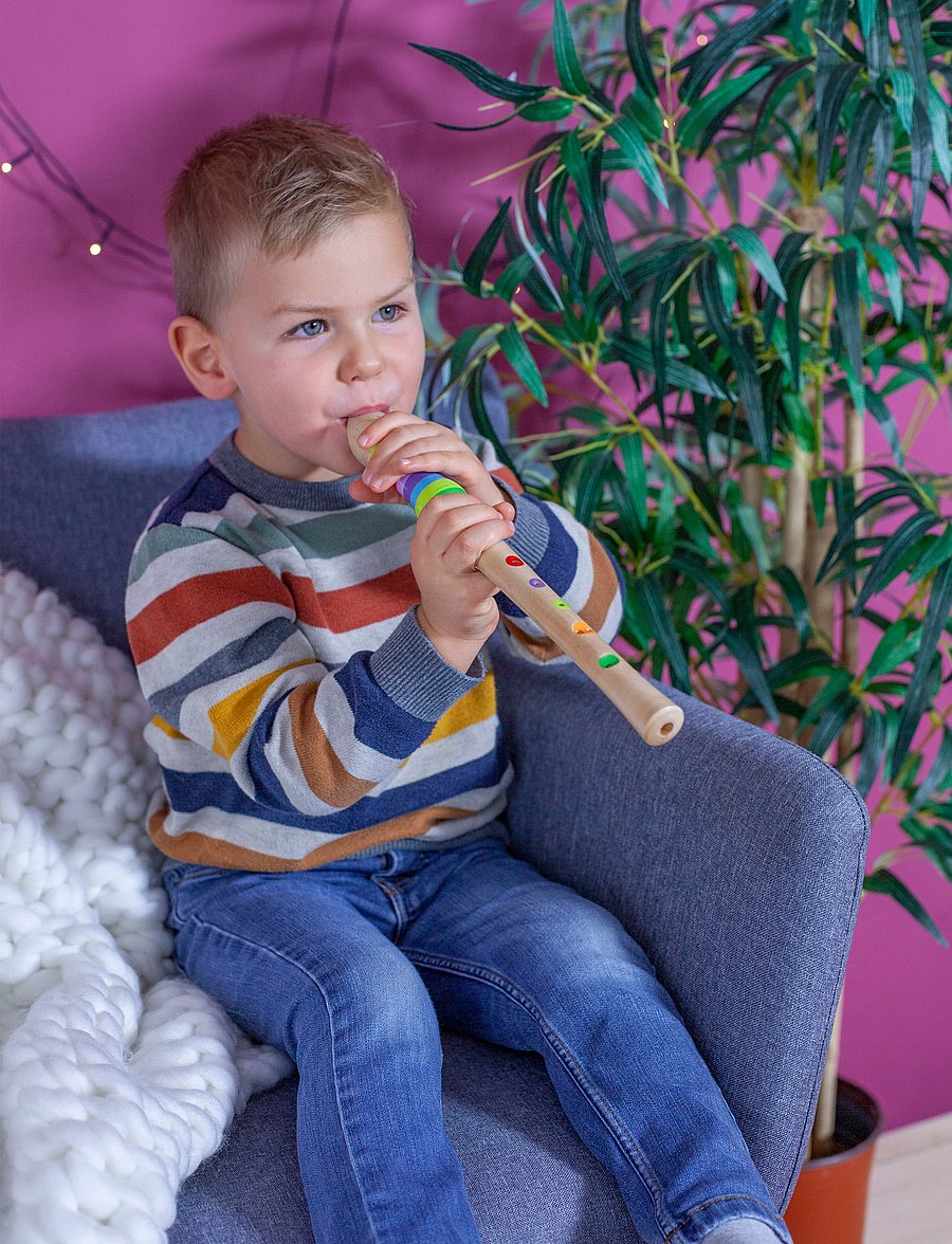 Eichhorn - EICHHORN - Music Wooden-Flute, 32cm - hljóðfæri - multi coloured - 0