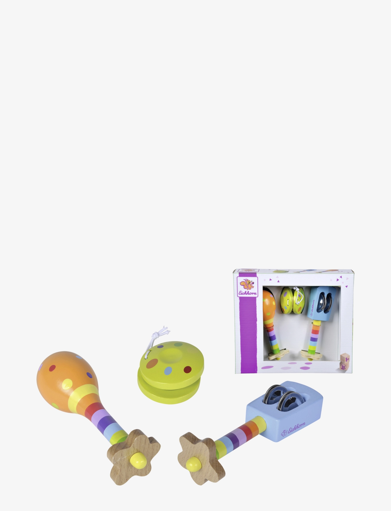Eichhorn Eichhorn - Music Set With Maracas, One Size, Multi/patterned, Legetøj > Musical Instruments, Børn