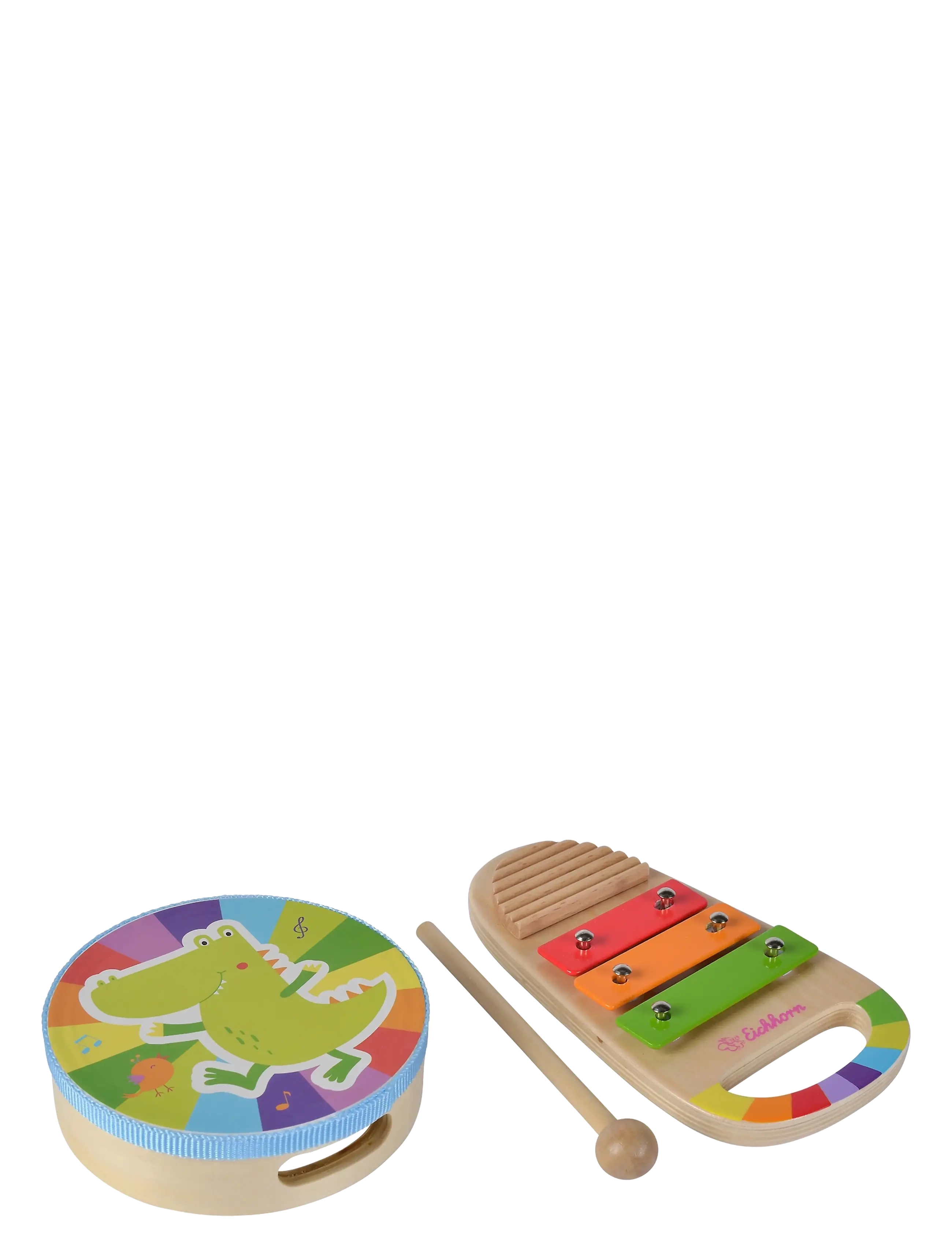 Eichhorn Eichhorn Music Set Drum And Xylo, One Size, Multi/patterned, Legetøj > Musical Instruments, Børn