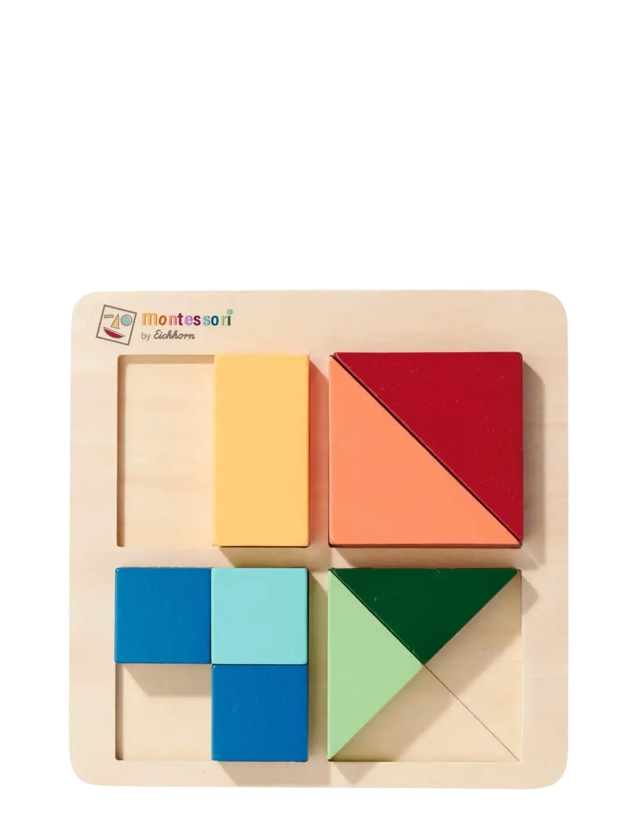 Eichhorn Eichhorn Montessori Shape Puzzle, One Size, Multi/patterned, Puslespil > Puslespil Af Træ, Børn
