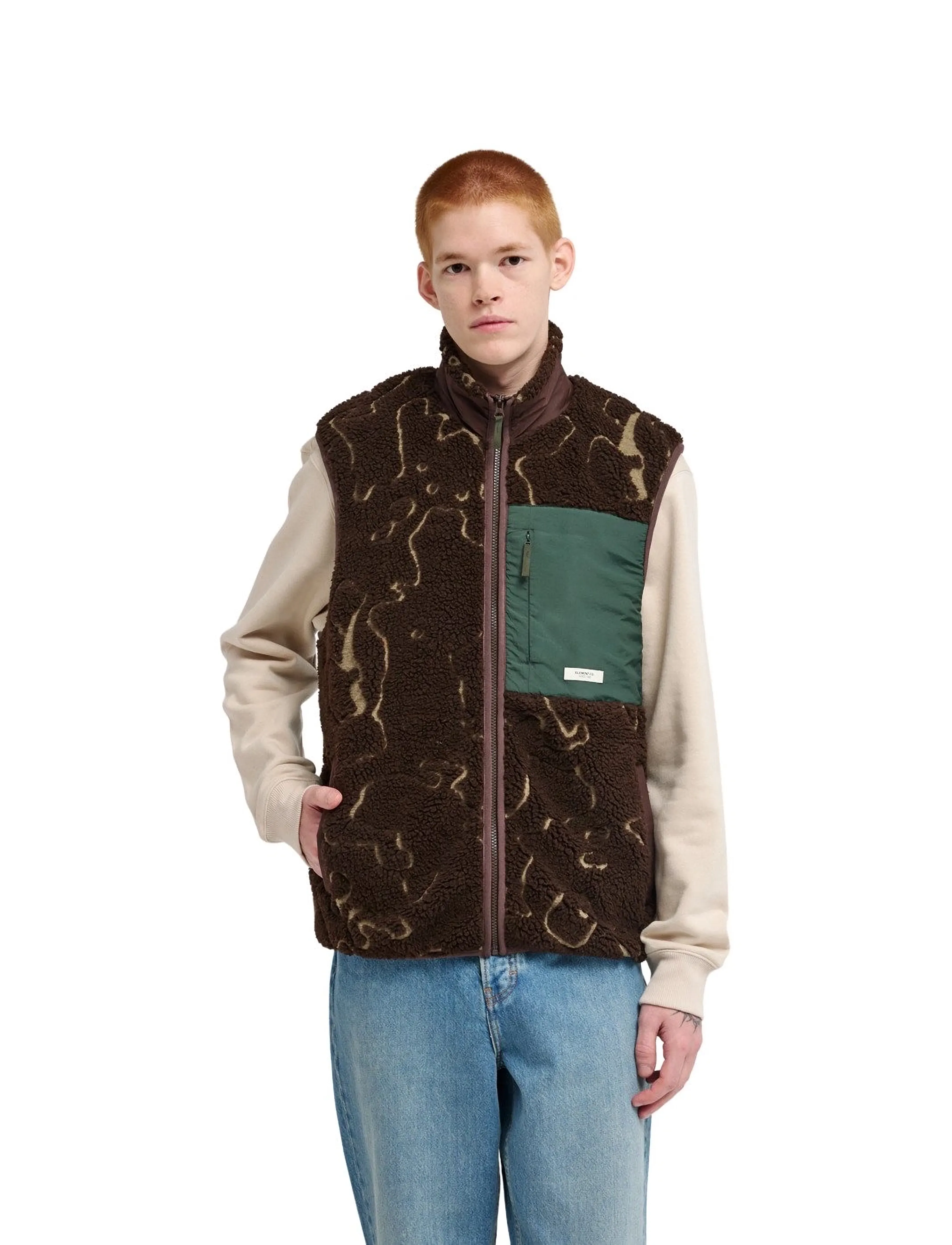 Element Lake Sherpa Vest, XL, Sport Oberbekleidung, Braun - Westen, Männerswear
