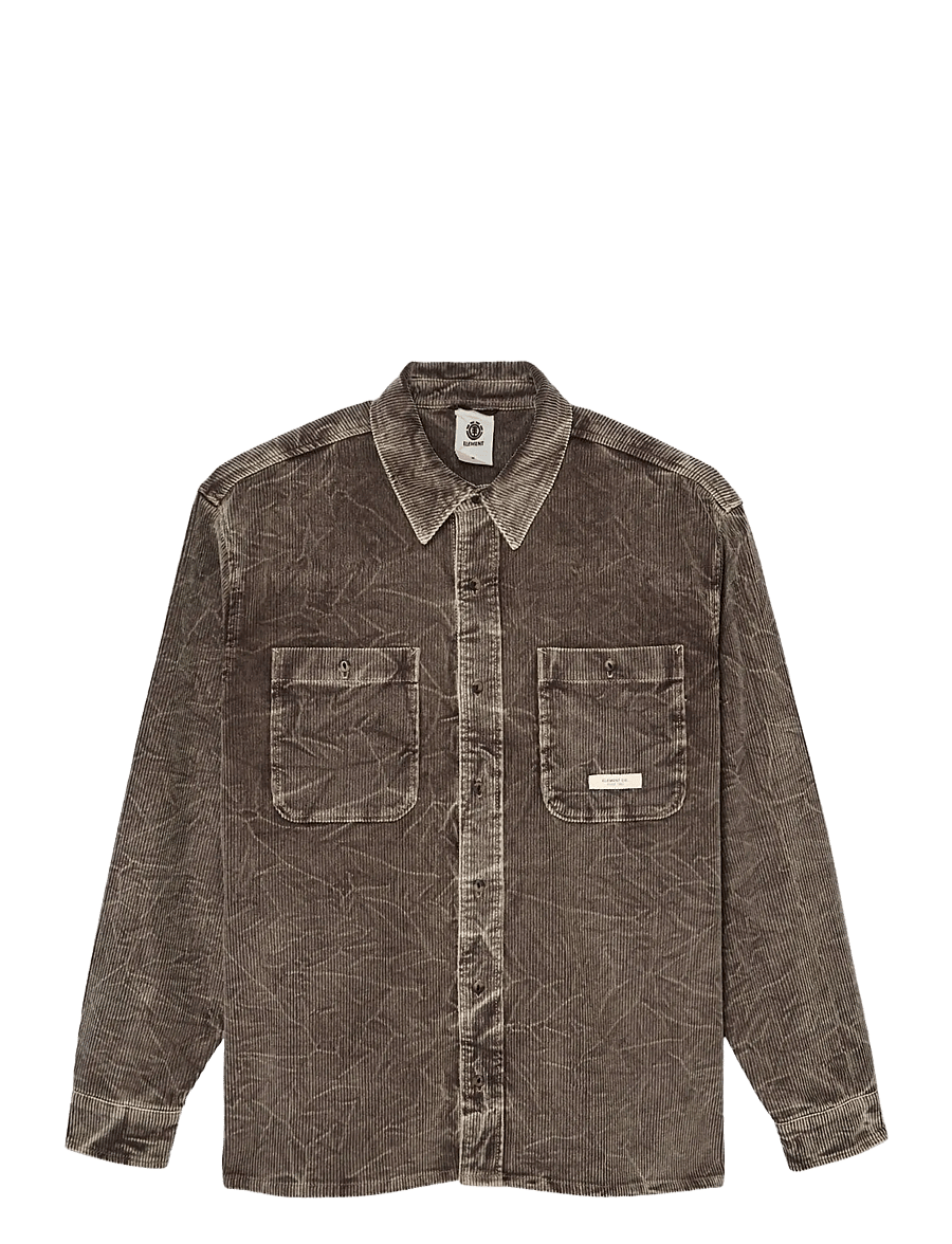 Element - RELAX WASHED CORD LS - stone gray - 1