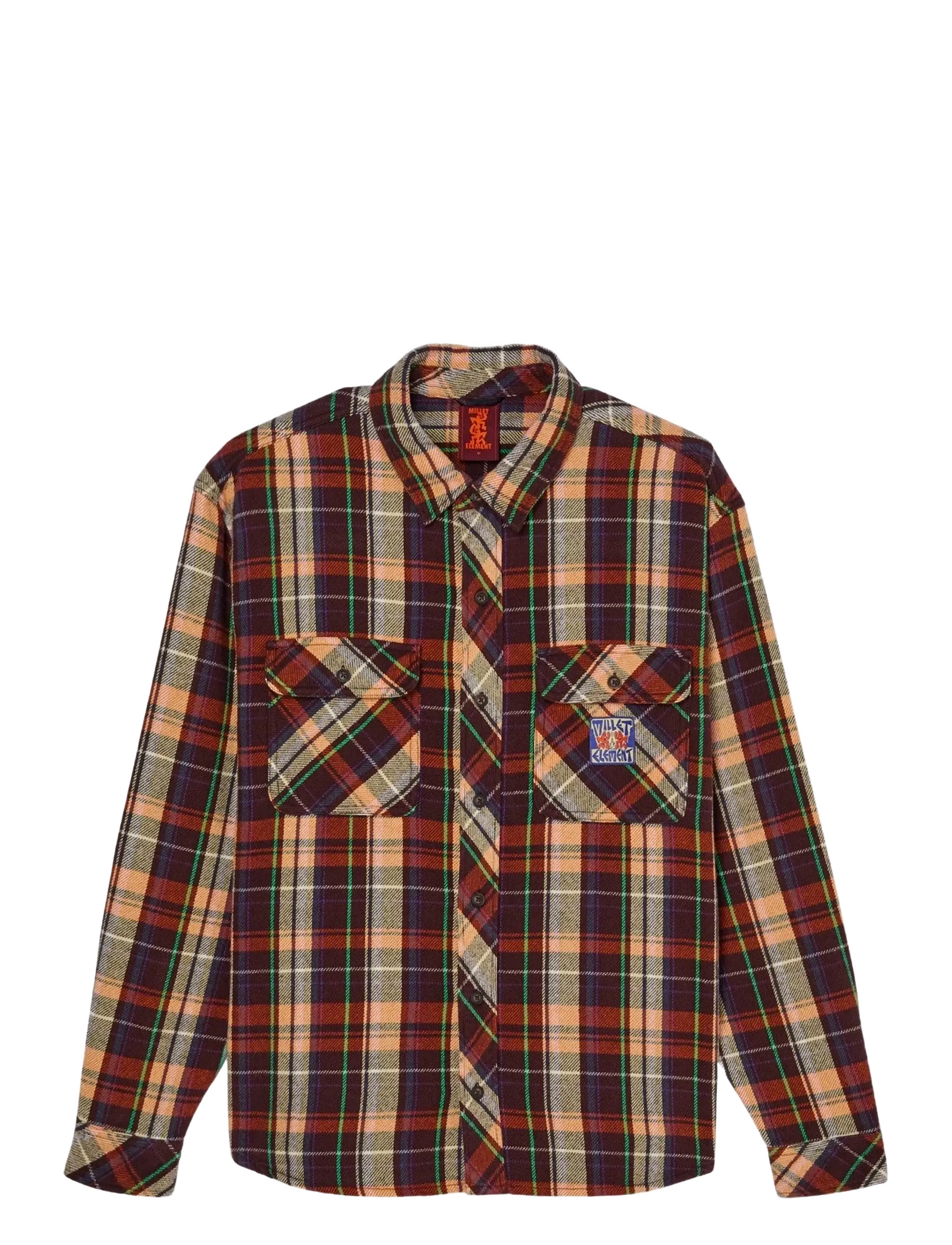 Element - MXE FLANEL SHIRT - flannel-skjorter - flame hueco plaid - 1