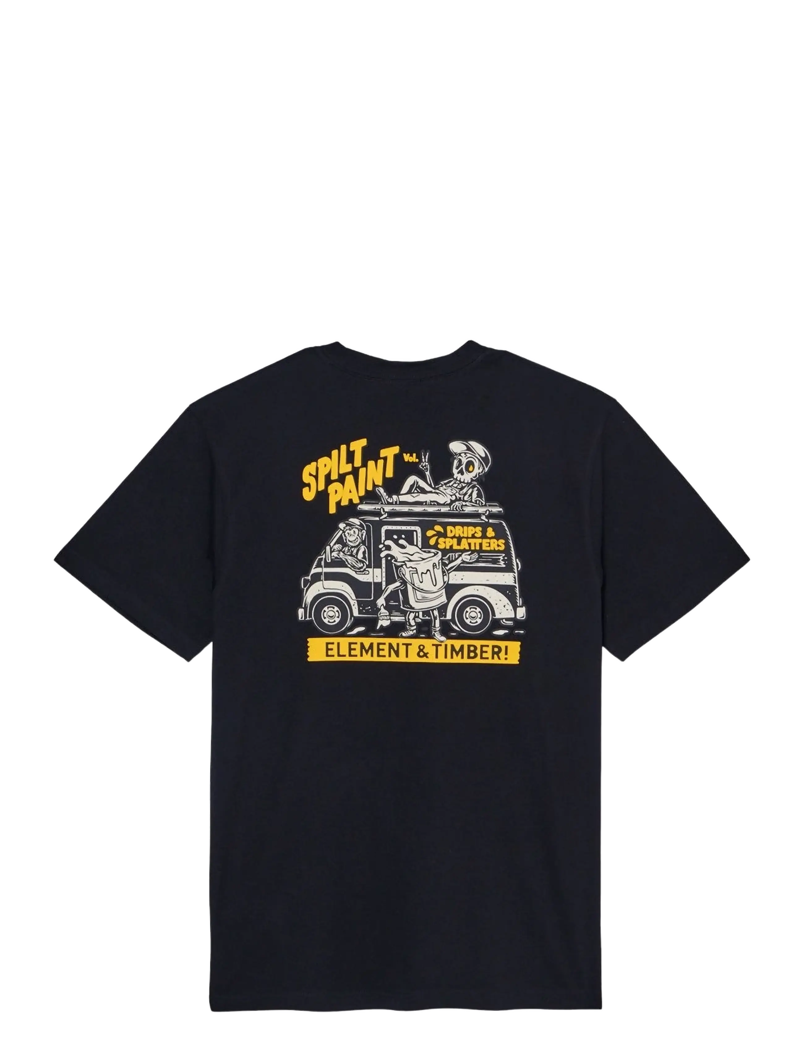 Element - TIMBER VAN SS - kurzärmelige t-shirts - flint black - 2
