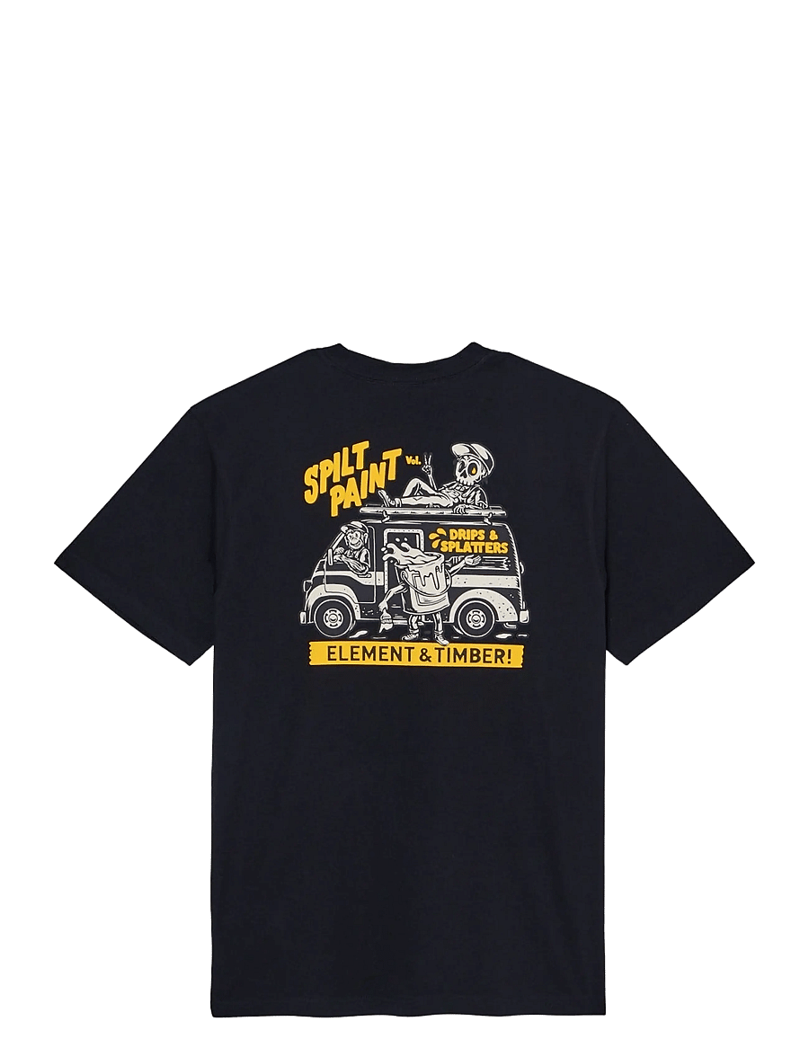 Element - TIMBER VAN SS - kurzärmelige t-shirts - flint black - 2