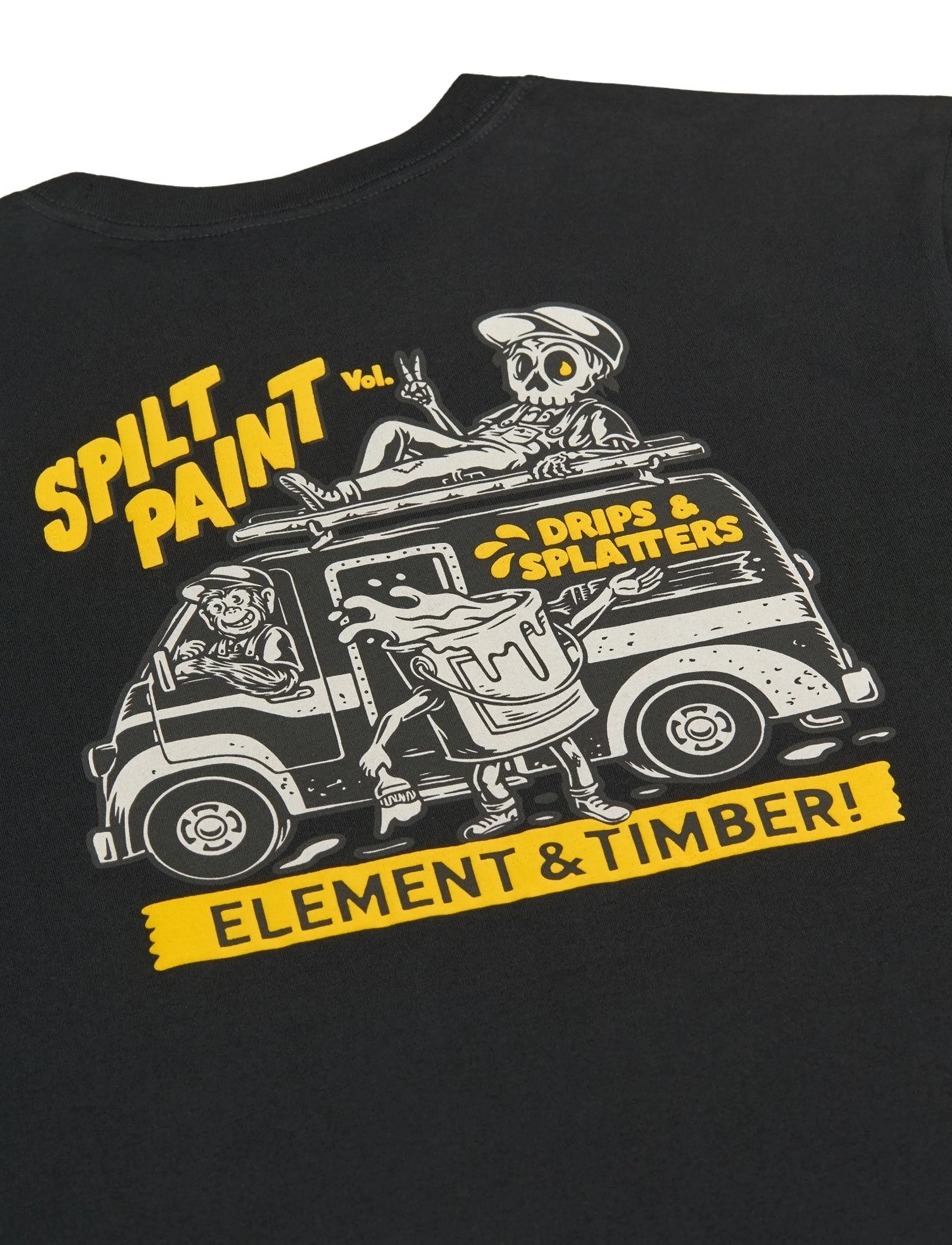 Element - TIMBER VAN SS - kurzärmelige t-shirts - flint black - 4