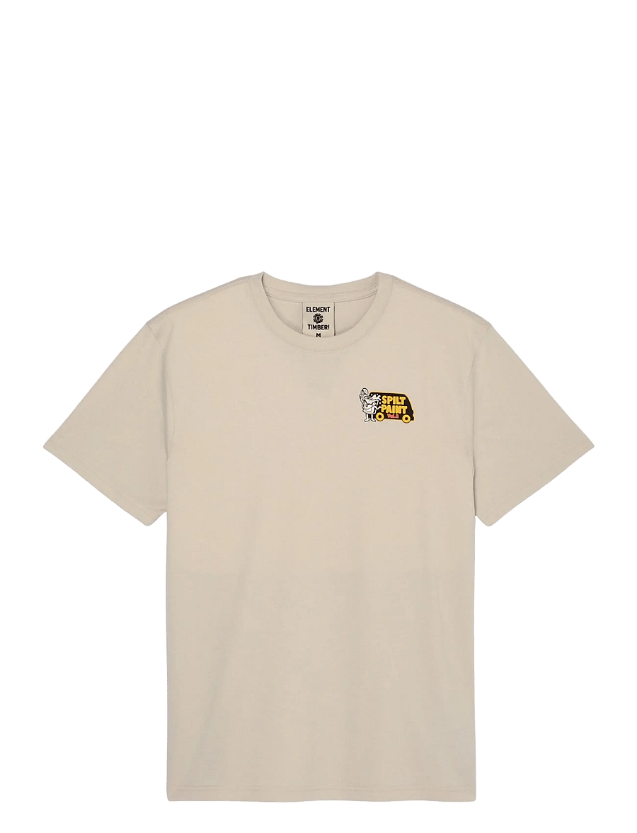 Element - TIMBER VAN SS - kurzärmelige t-shirts - oat milk - 1