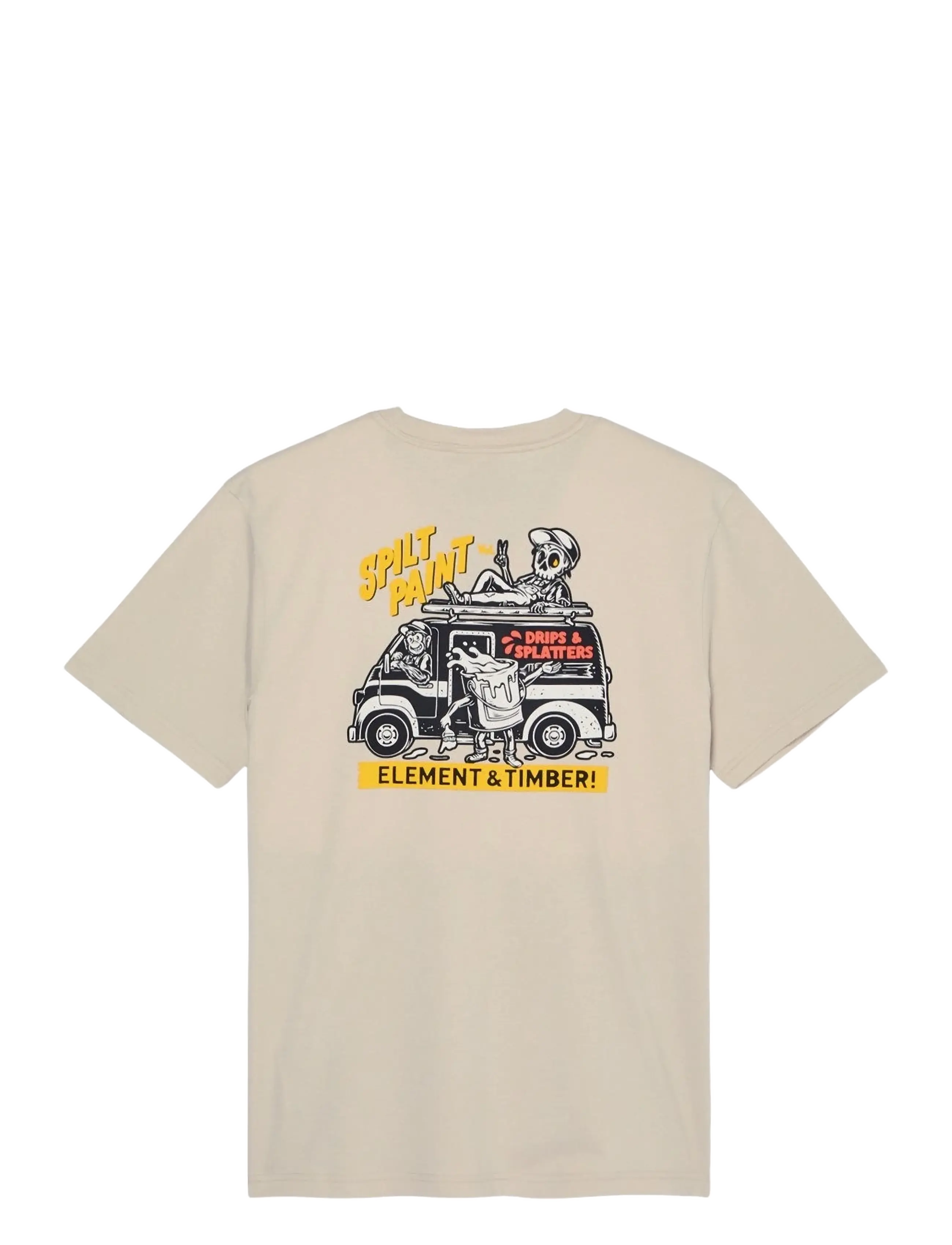 Element - TIMBER VAN SS - kurzärmelige t-shirts - oat milk - 2