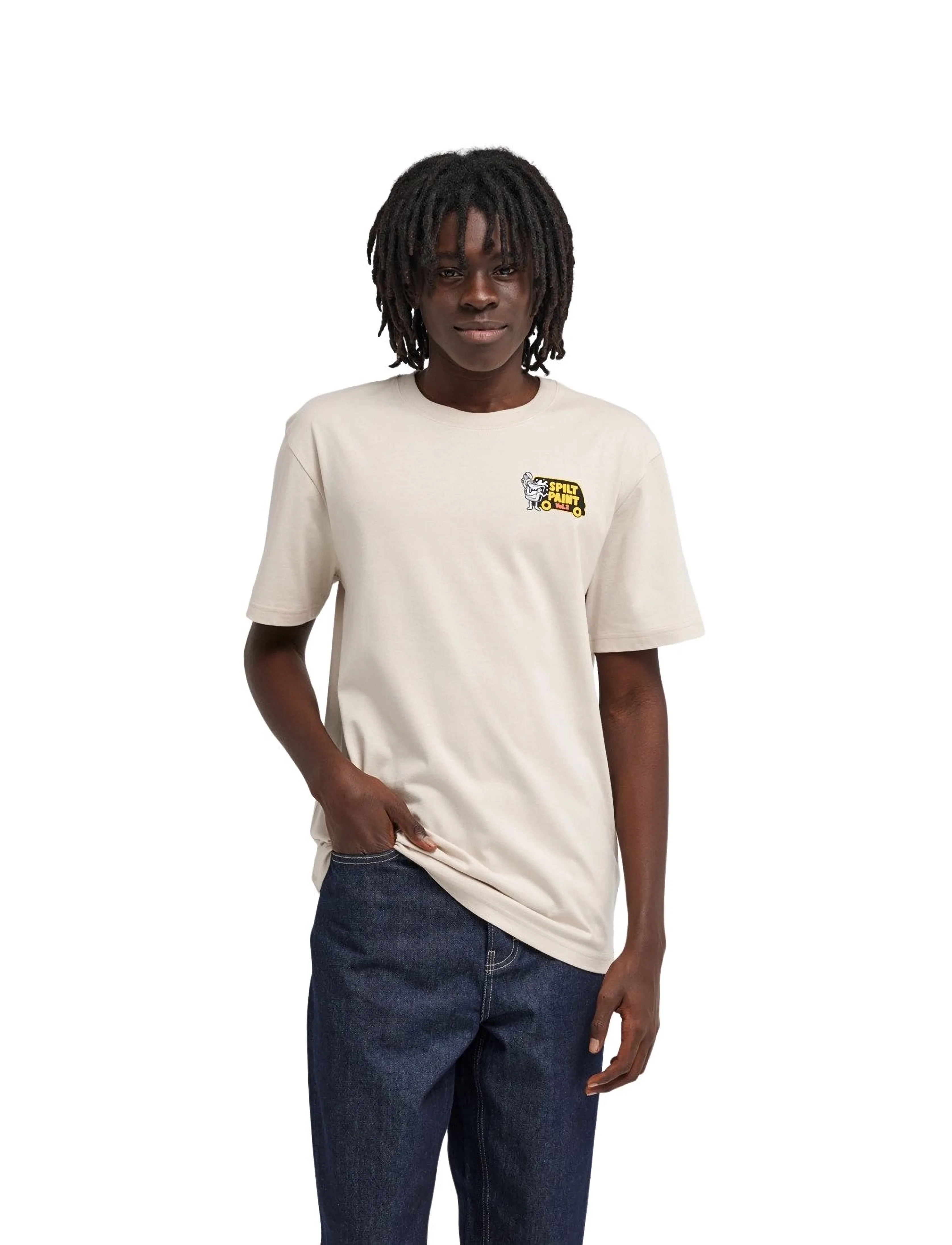 Element Timber Van Ss, XL, T-shirts, Beige - Short-sleeved, Männerswear