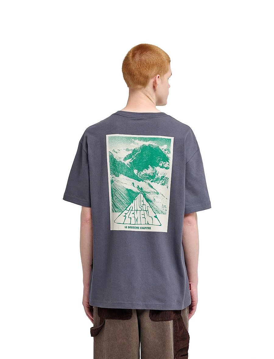 Element - MXE HERITAGE SS TEE - kurzärmelige t-shirts - shadow blue - 3