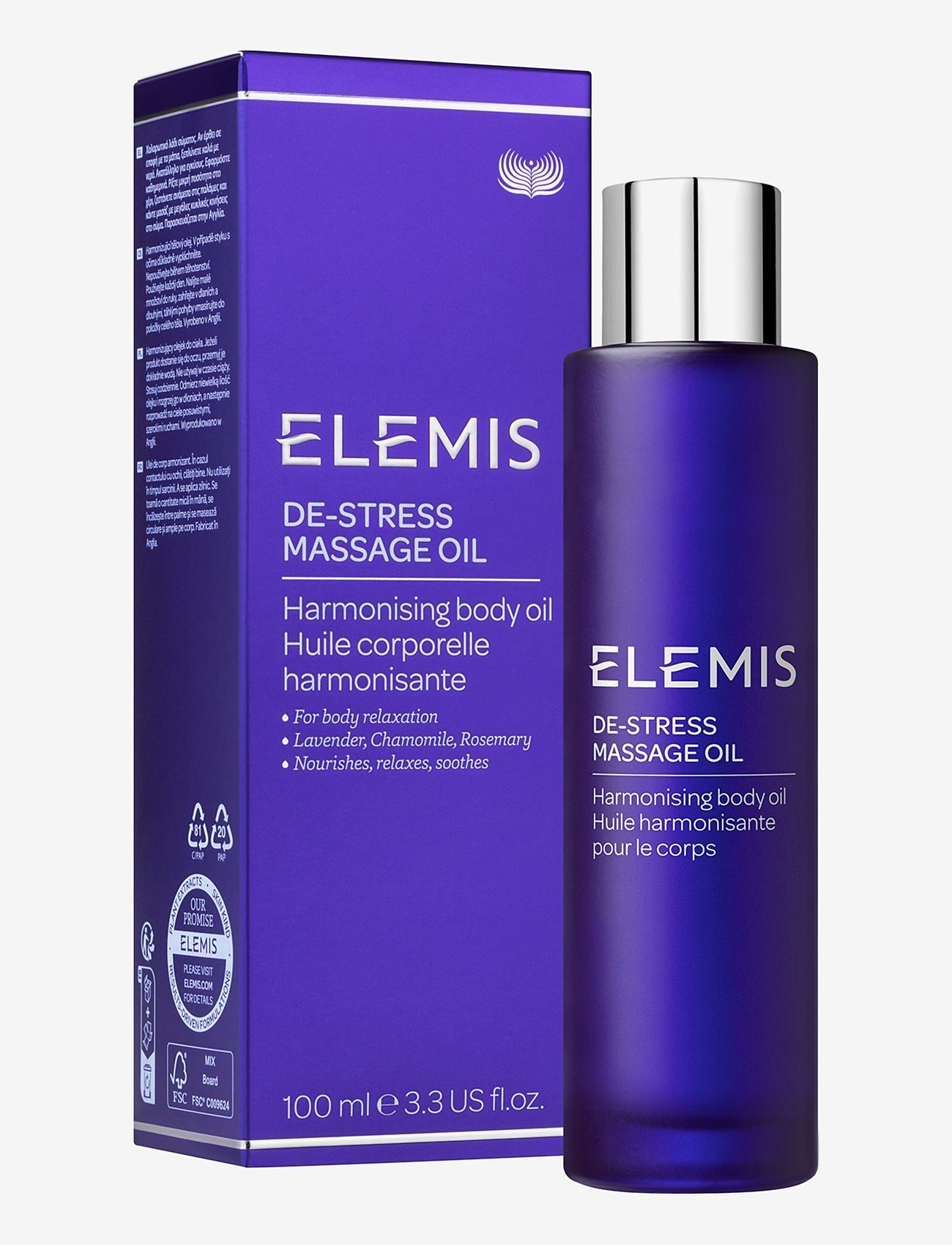 Elemis - DeStress Massage Oil - reisestørrelser og kits - clear - 1