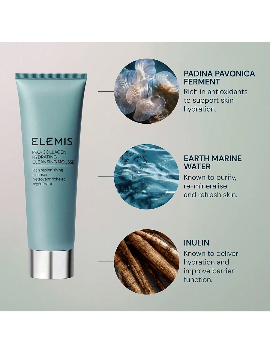 Elemis - Pro-Collagen Hydrating Cleansing Mousse 125ml - vaahtoavat puhdistusaineet - no color - 4
