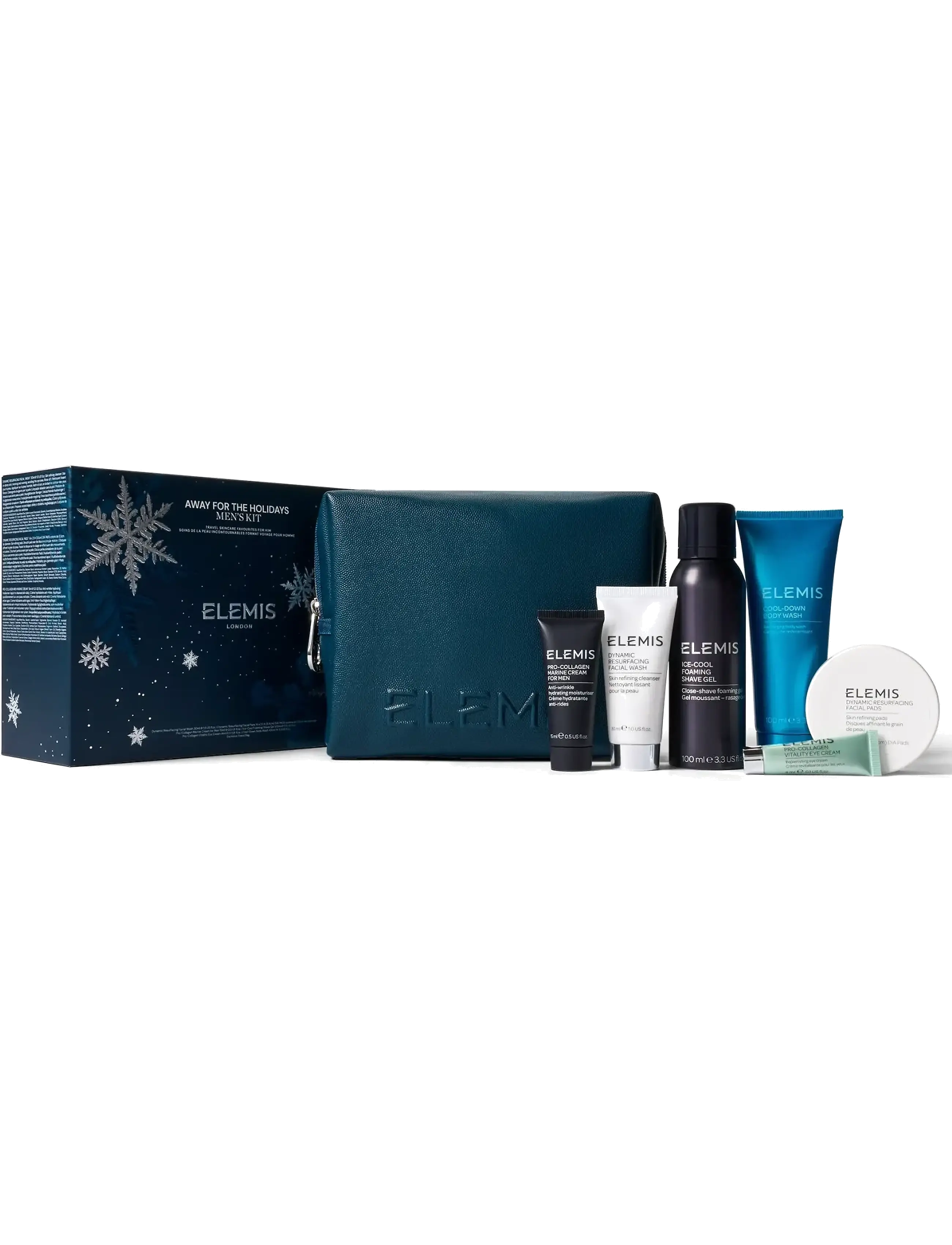 Elemis Kit: Away For The Holidays - Men's Travel Skincare Favourites, One Size, Navy, All Sæt > Giftsets, Herre