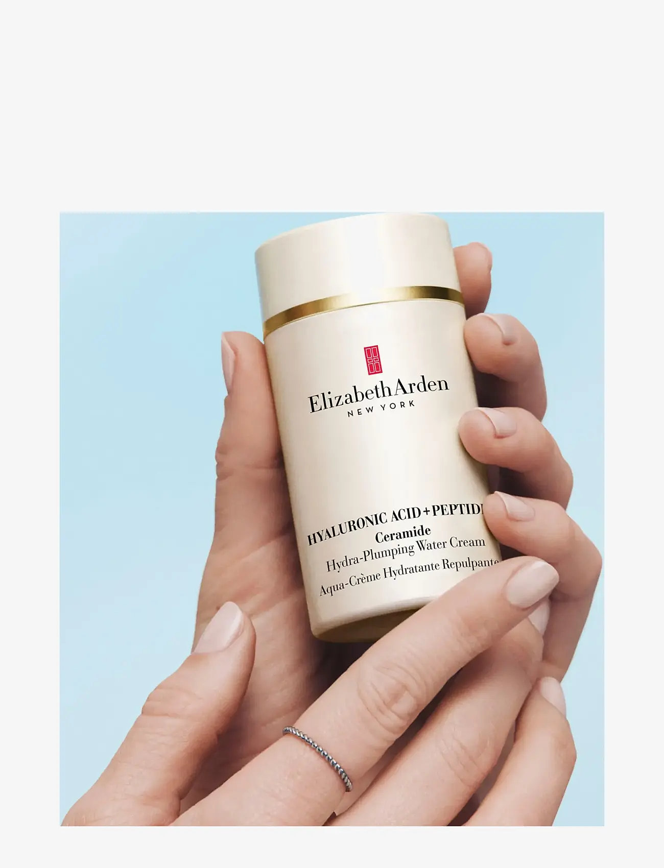 Elizabeth Arden - Ceramide Hyaluronic acid + peptides water cream 50.00 ML - sommarens hudvård  - clear - 2