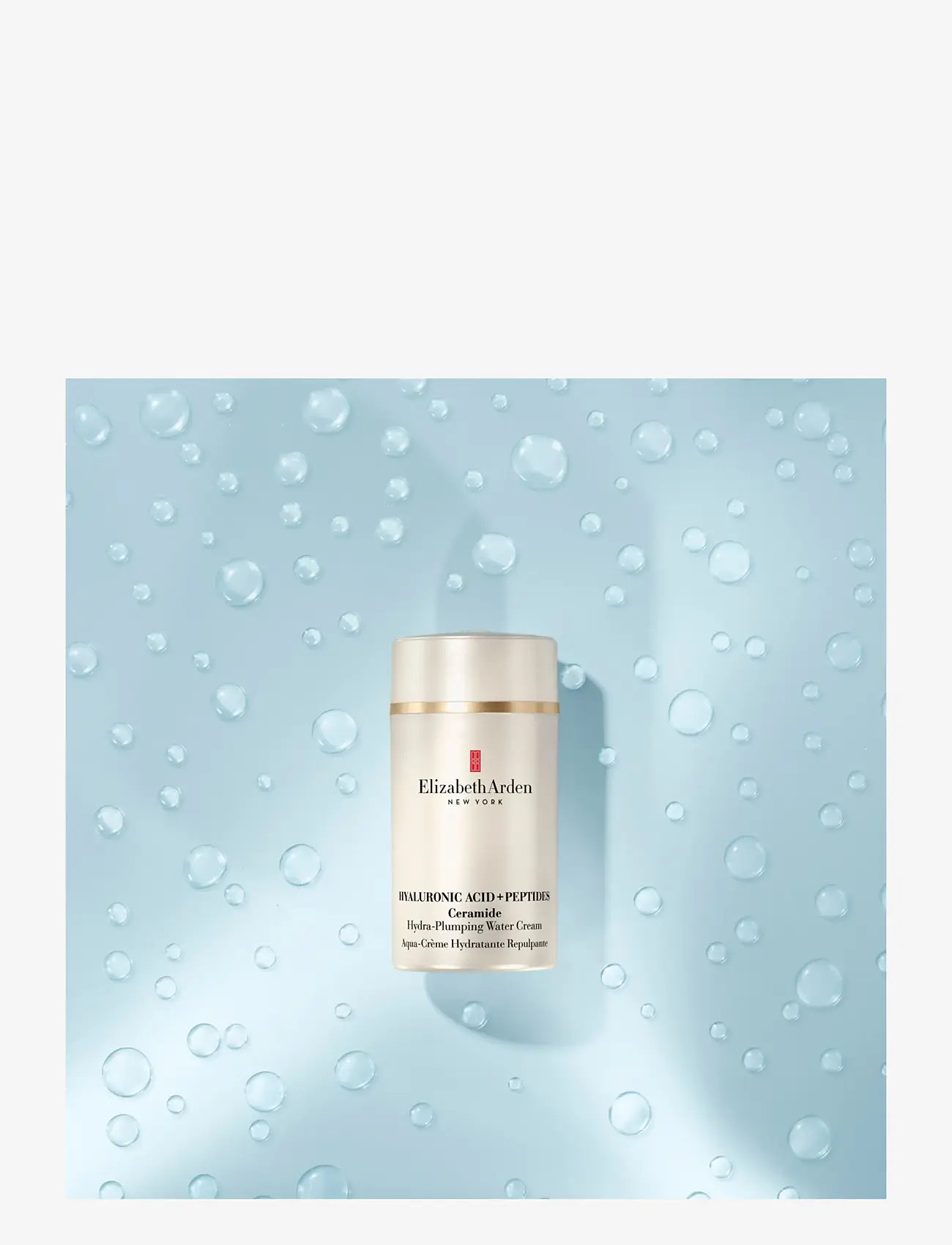 Elizabeth Arden - Ceramide Hyaluronic acid + peptides water cream 50.00 ML - sommarens hudvård  - clear - 3