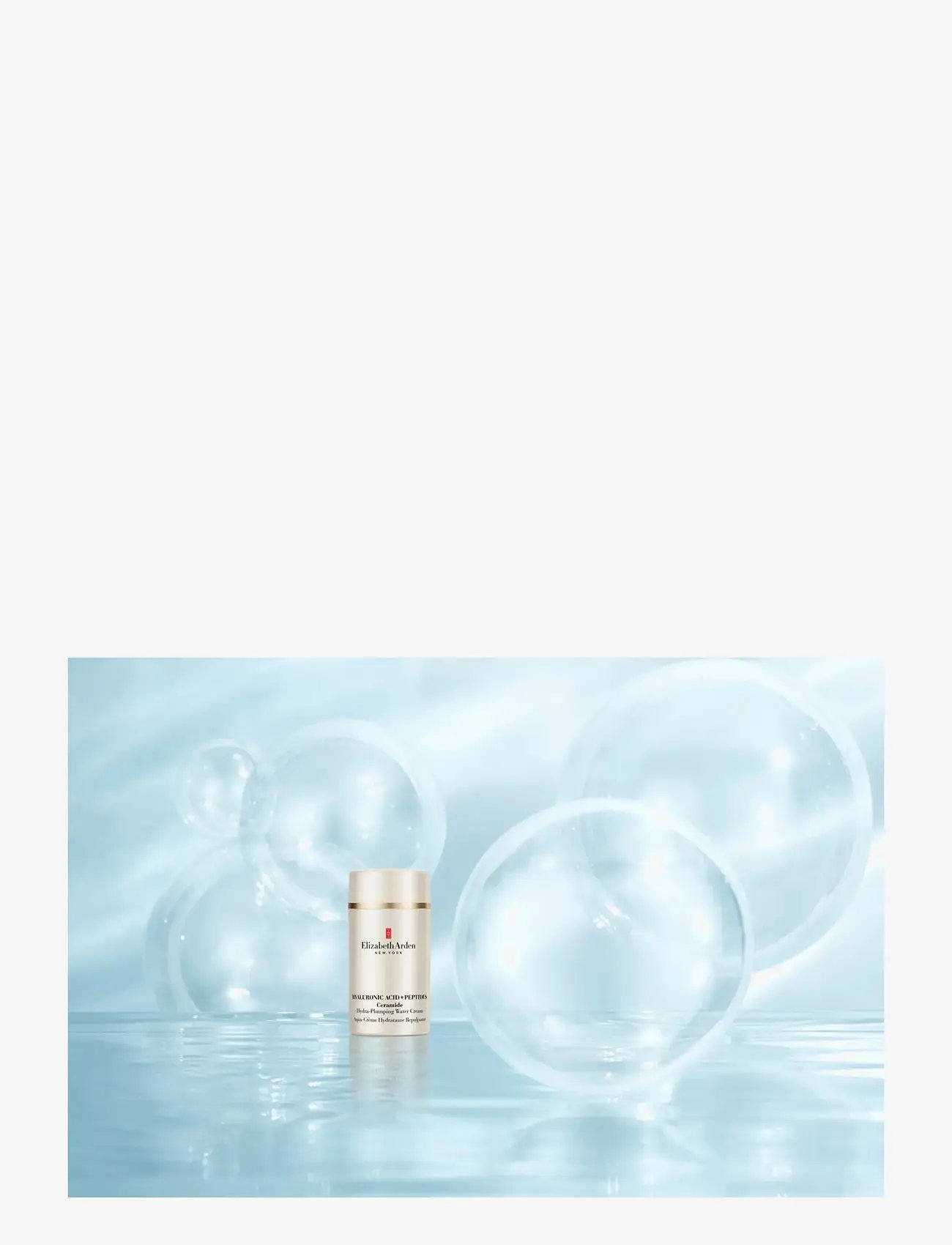 Elizabeth Arden - Ceramide Hyaluronic acid + peptides water cream 50.00 ML - sommarens hudvård  - clear - 5