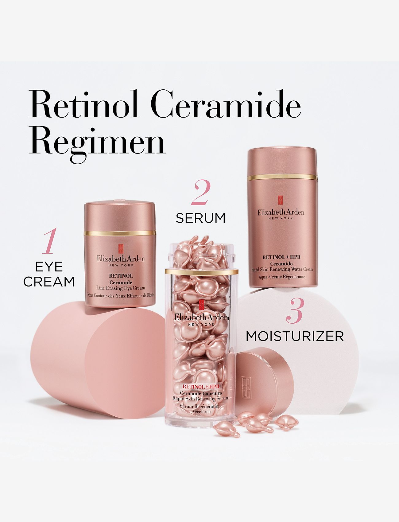 Elizabeth Arden - Elizabeth Arden Ceramide Capsules Retinol + hpr serum 60 pcs 28 ML - serum & oljor  - clear - 4