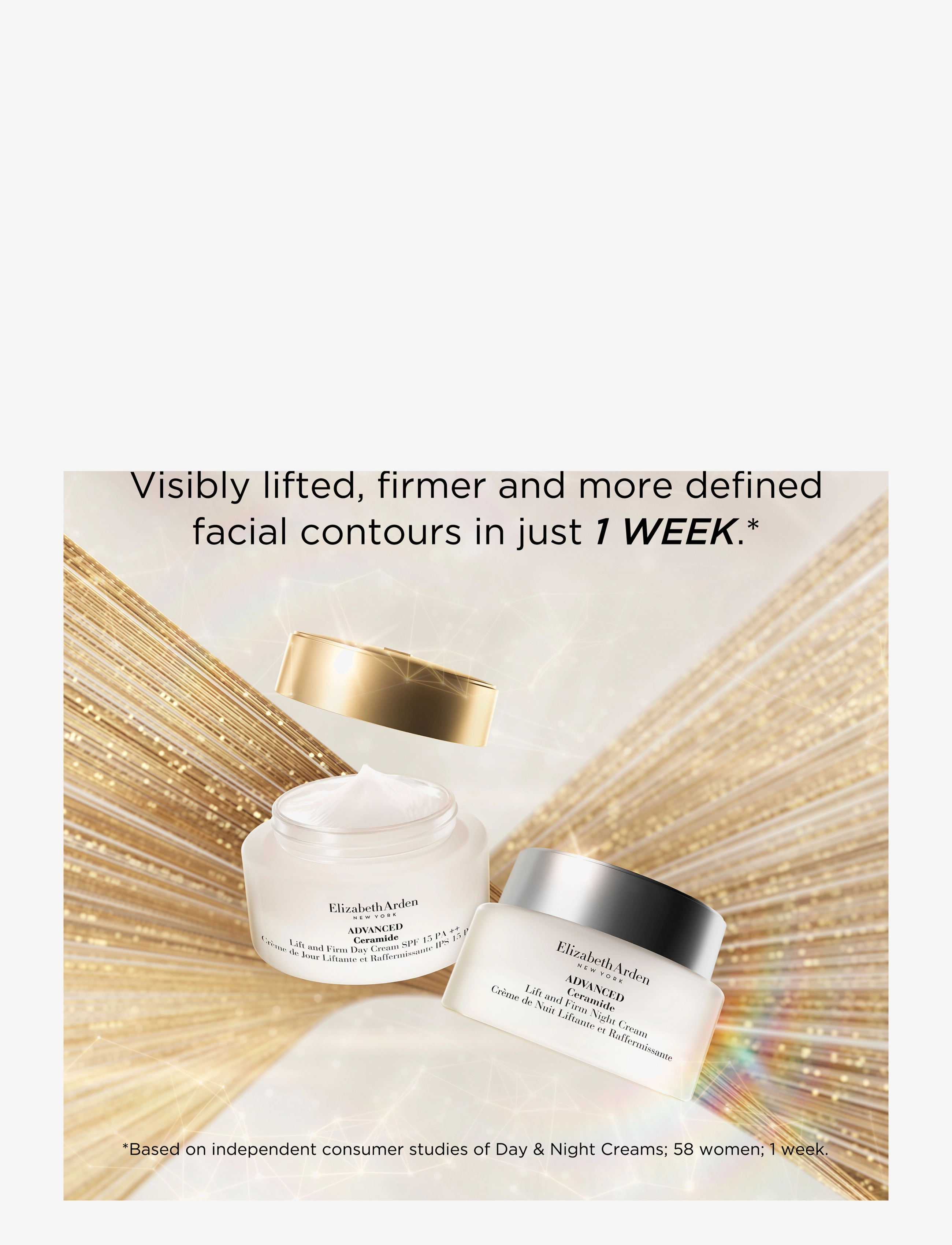 Elizabeth Arden - Ceramide Lift&Firm Day cream spf 15 50 ML - sommerens hudpleje - no colour - 2