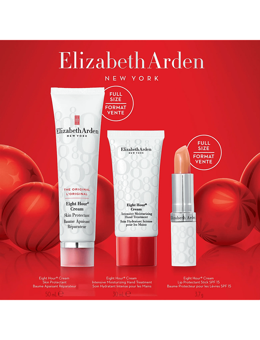 Elizabeth Arden - Eight Hour Cream Skin protectant 50ml/hand 30ml/lip 3,7gr 1 stk - gåvoset - clear - 3