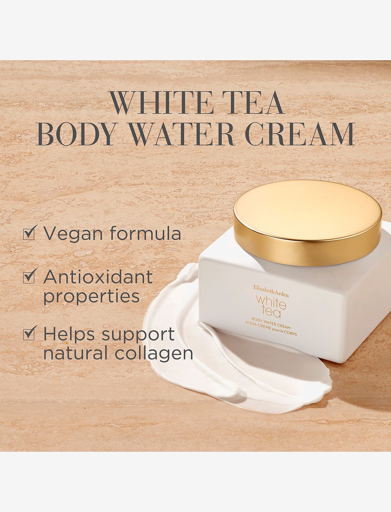 Elizabeth Arden - ELIZABETH ARDEN WHITE TEA BODY WATER CREAM - lotion & cream - no color - 4