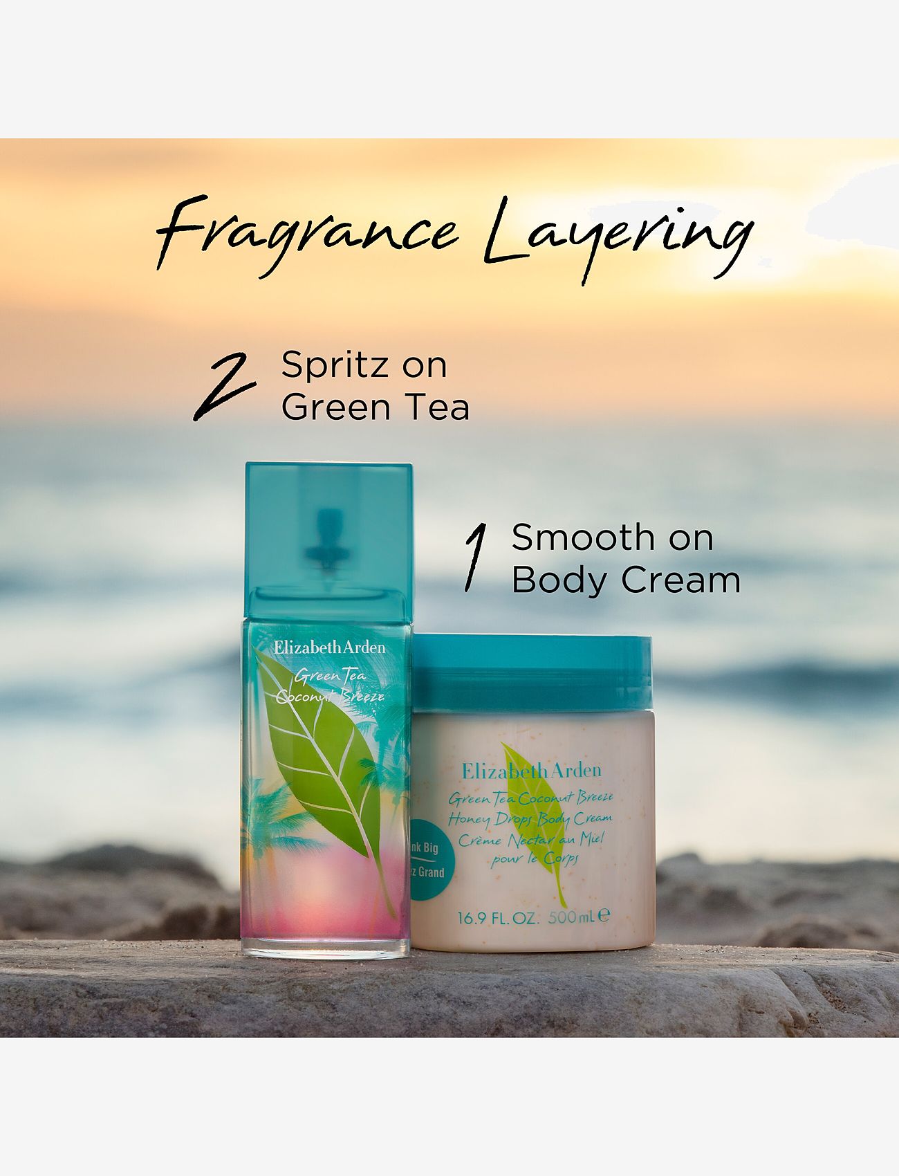 Elizabeth Arden - Elizabeth Arden Green Tea Coconut Breeze Body cream 500 ML - lotion & cream - clear - 4