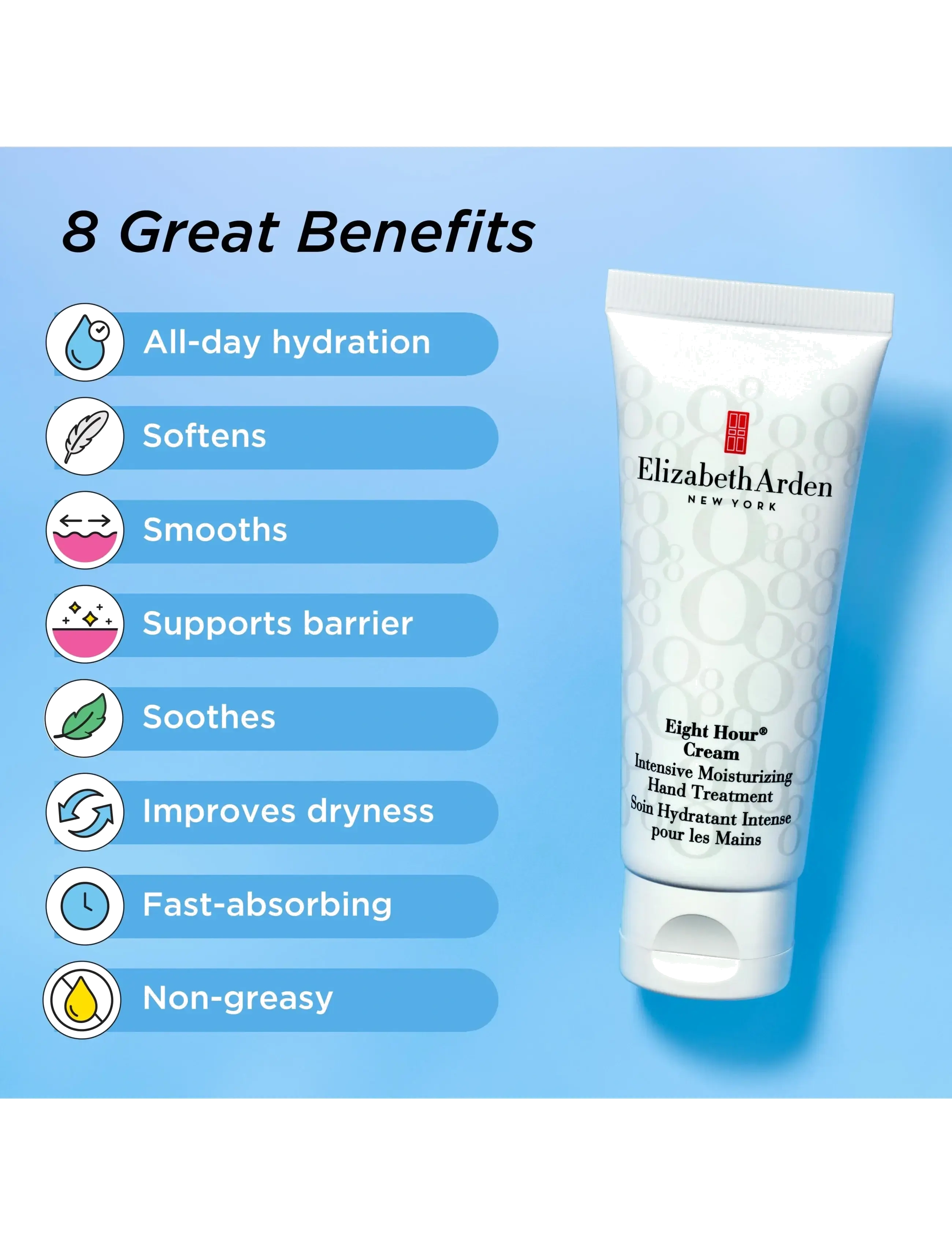 Elizabeth Arden - Trial Sizes Trial 8h hand cream 30 ML - håndcremer - transparent - 3