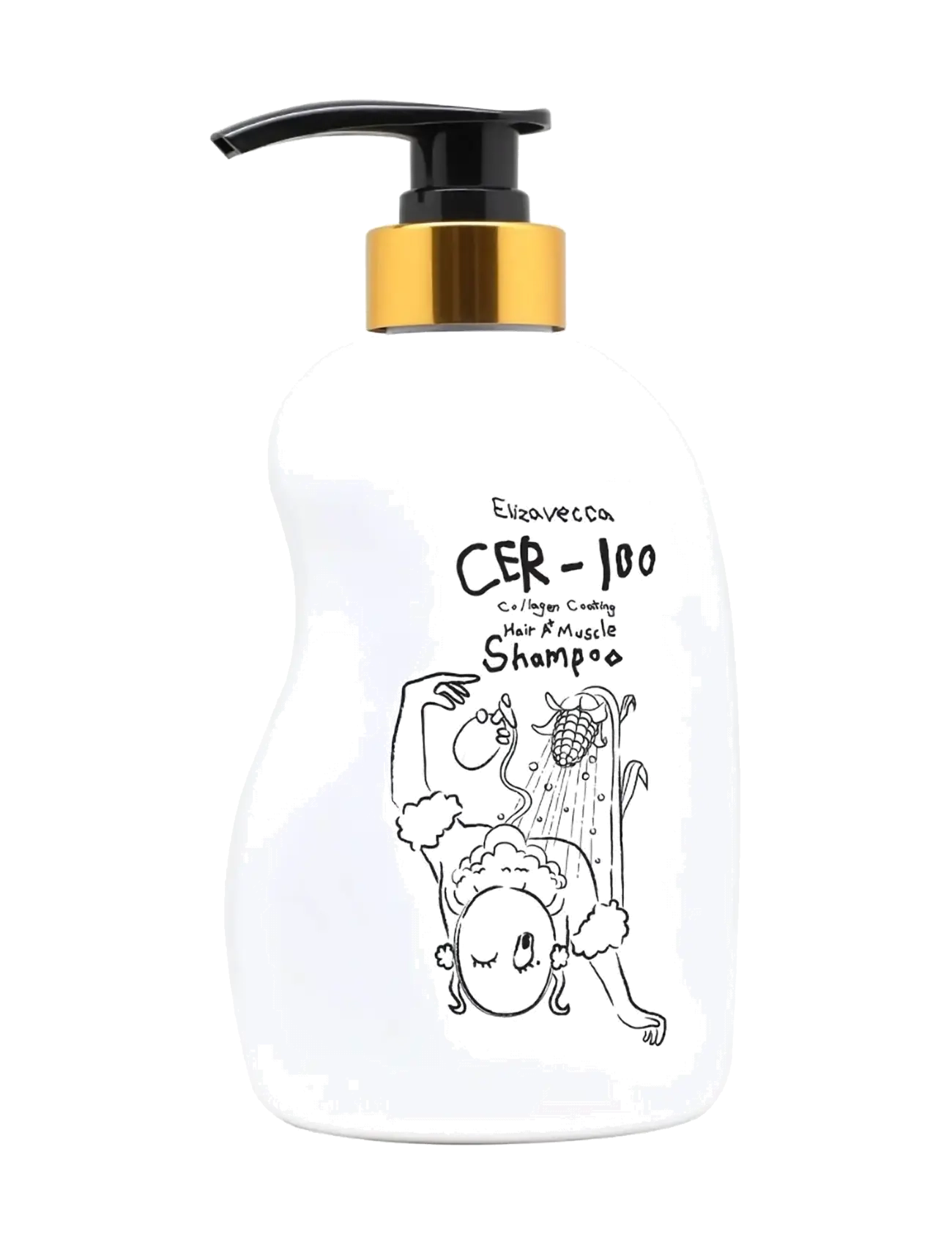 Elizavecca - Cer-100 Collagen Coating Hair Muscle Shampoo, Shampoo, Nude, Str: 500 ML