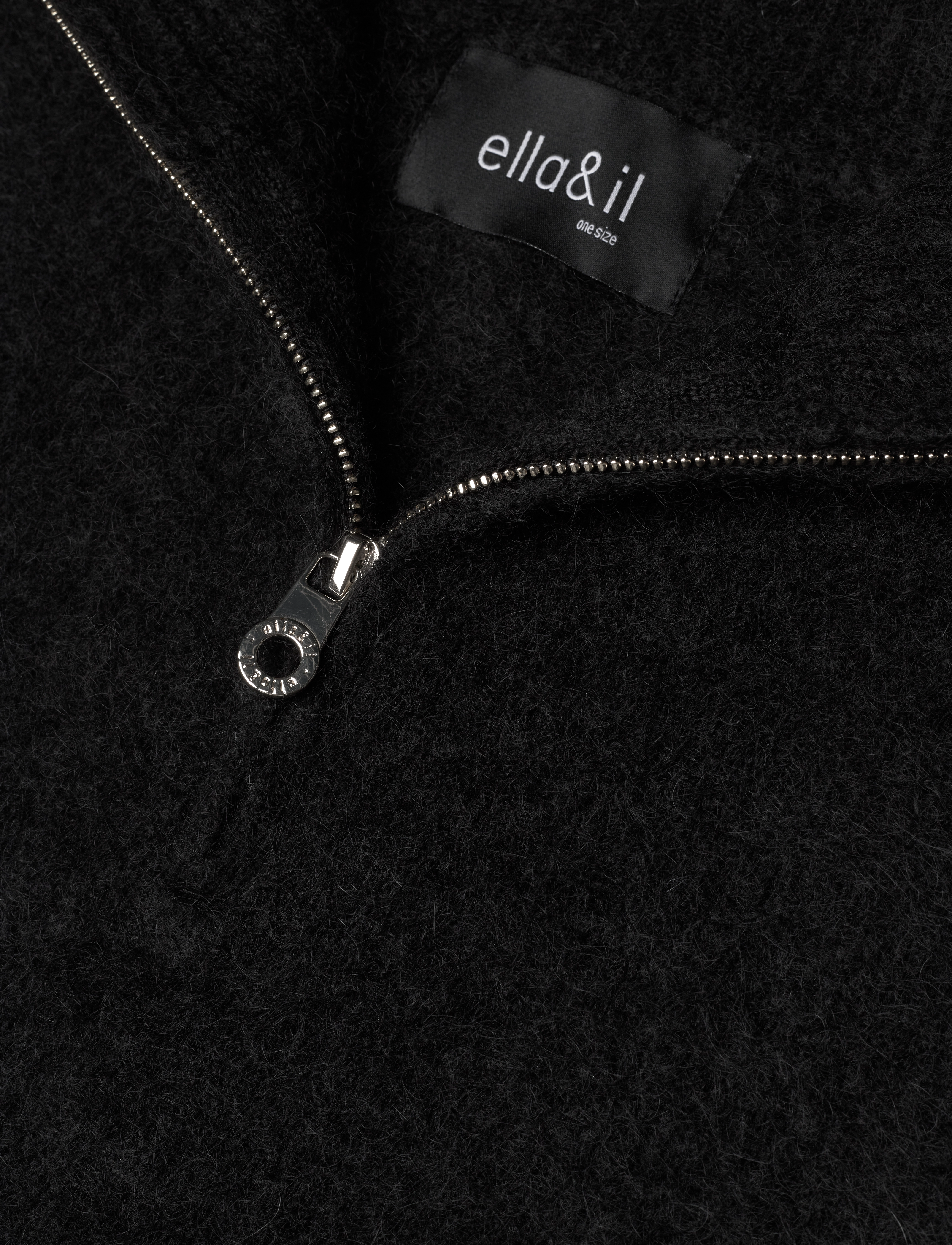 ella&il - Belinda Chunky High Neck - halsvärmare - black - 2
