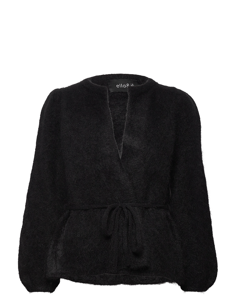 ella&il - Fredrikke Chunky Cardigan - strickjacken - black - 0