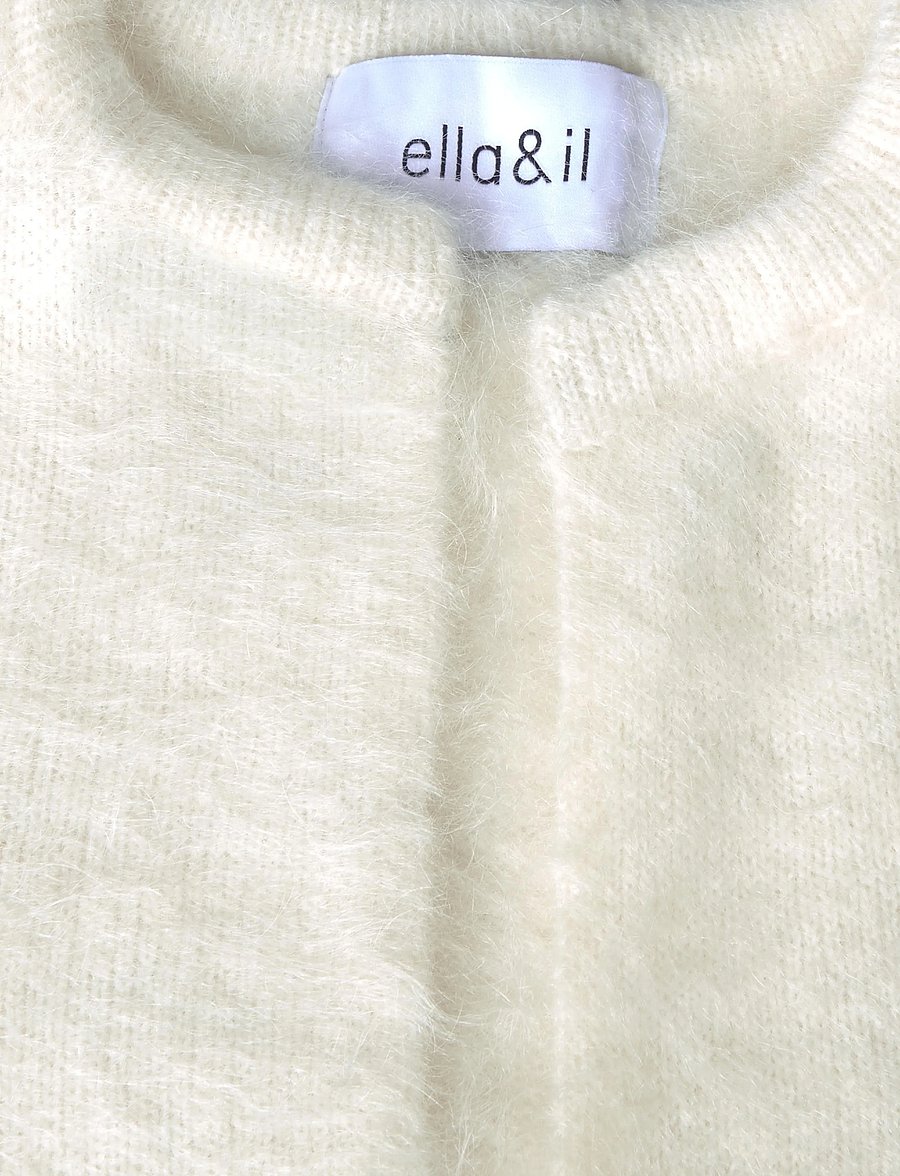ella&il - Fredrikke Chunky Cardigan - koftor - bright white - 2