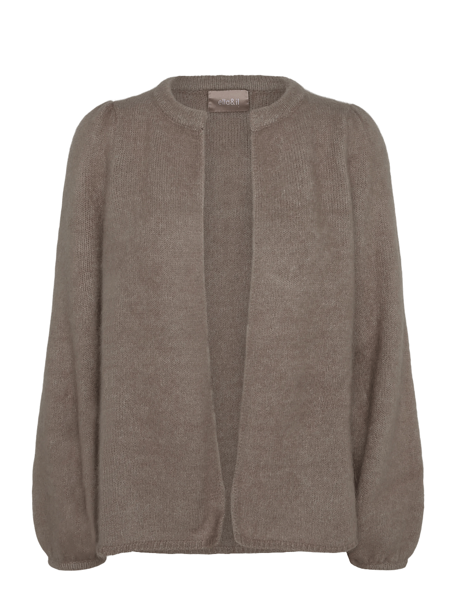 ella&il - Fredrikke Chunky Cardigan - cardigans - hazel beige - 0