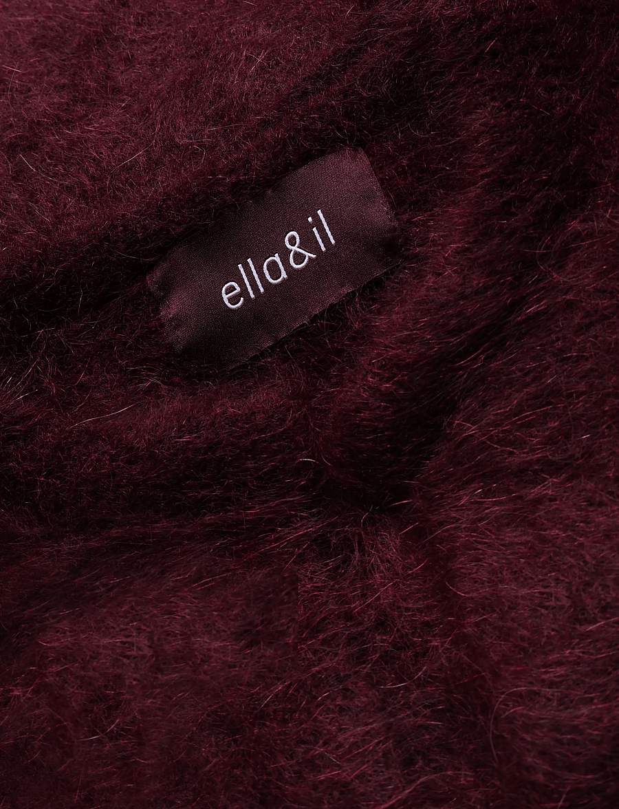 ella&il - Fredrikke Chunky Cardigan - strickjacken - oxblood - 2