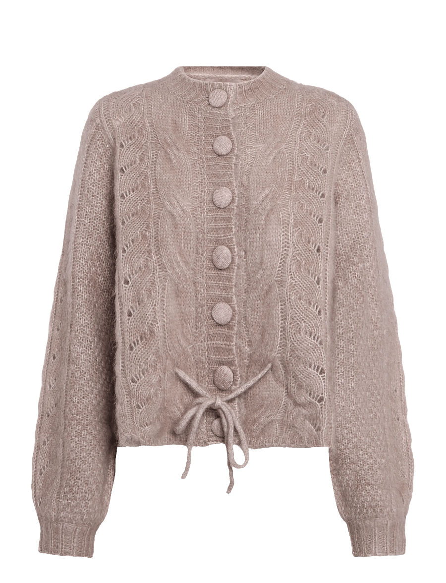 ella&il - Sophia Chunky Cardigan - cardigans - hazel beige - 0